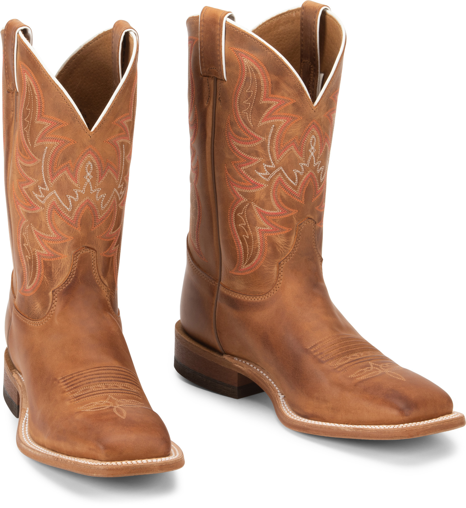 Justin square 2024 toe cowboy boots