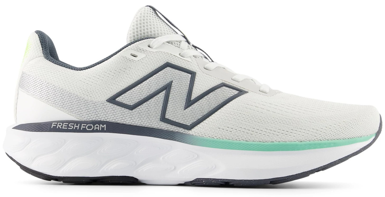 Men's New Balance 520v9 Runner shown in White/Grey (White)