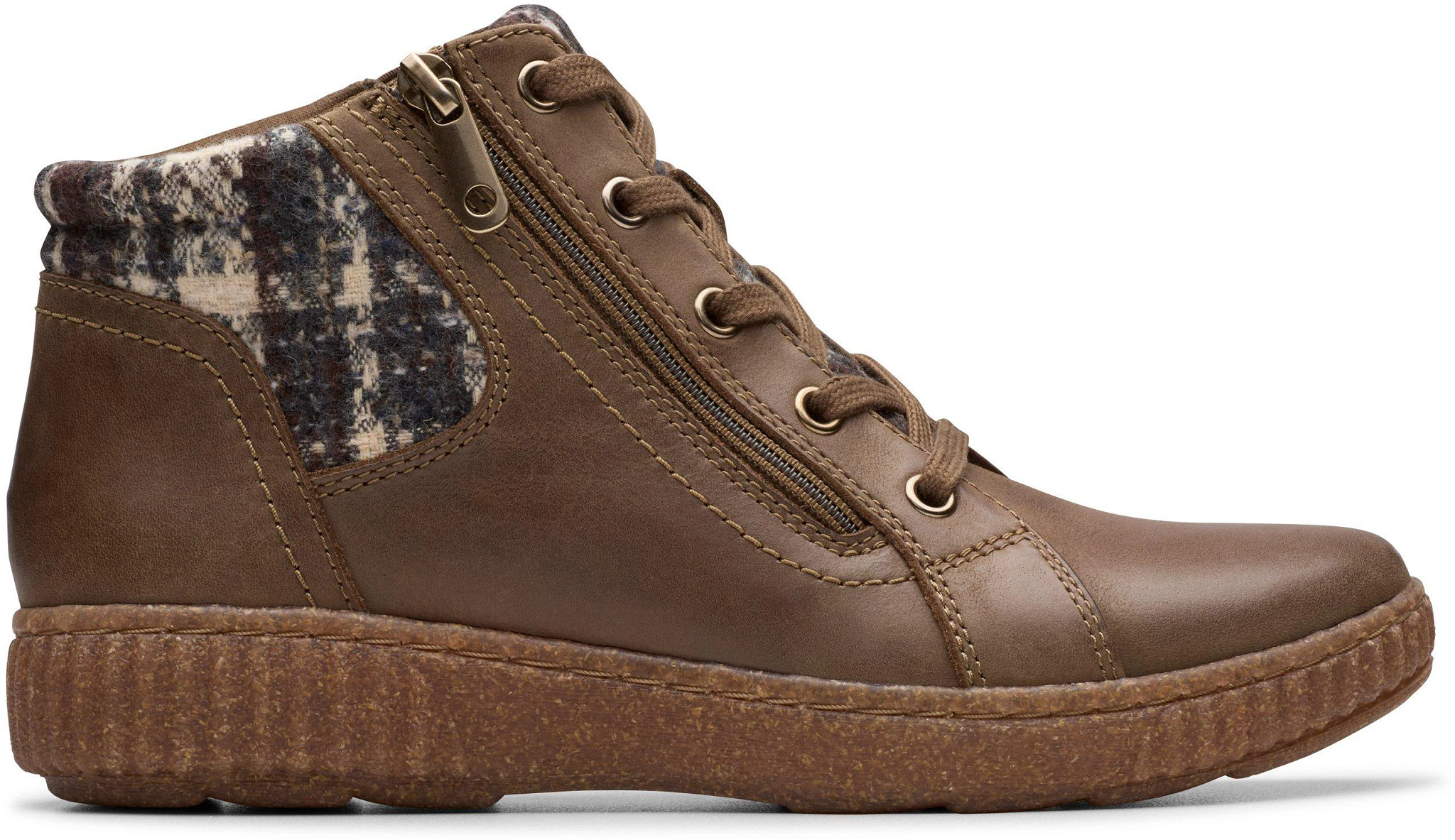 Women's Clarks Caroline Spice shown in Mushroom (Brown)