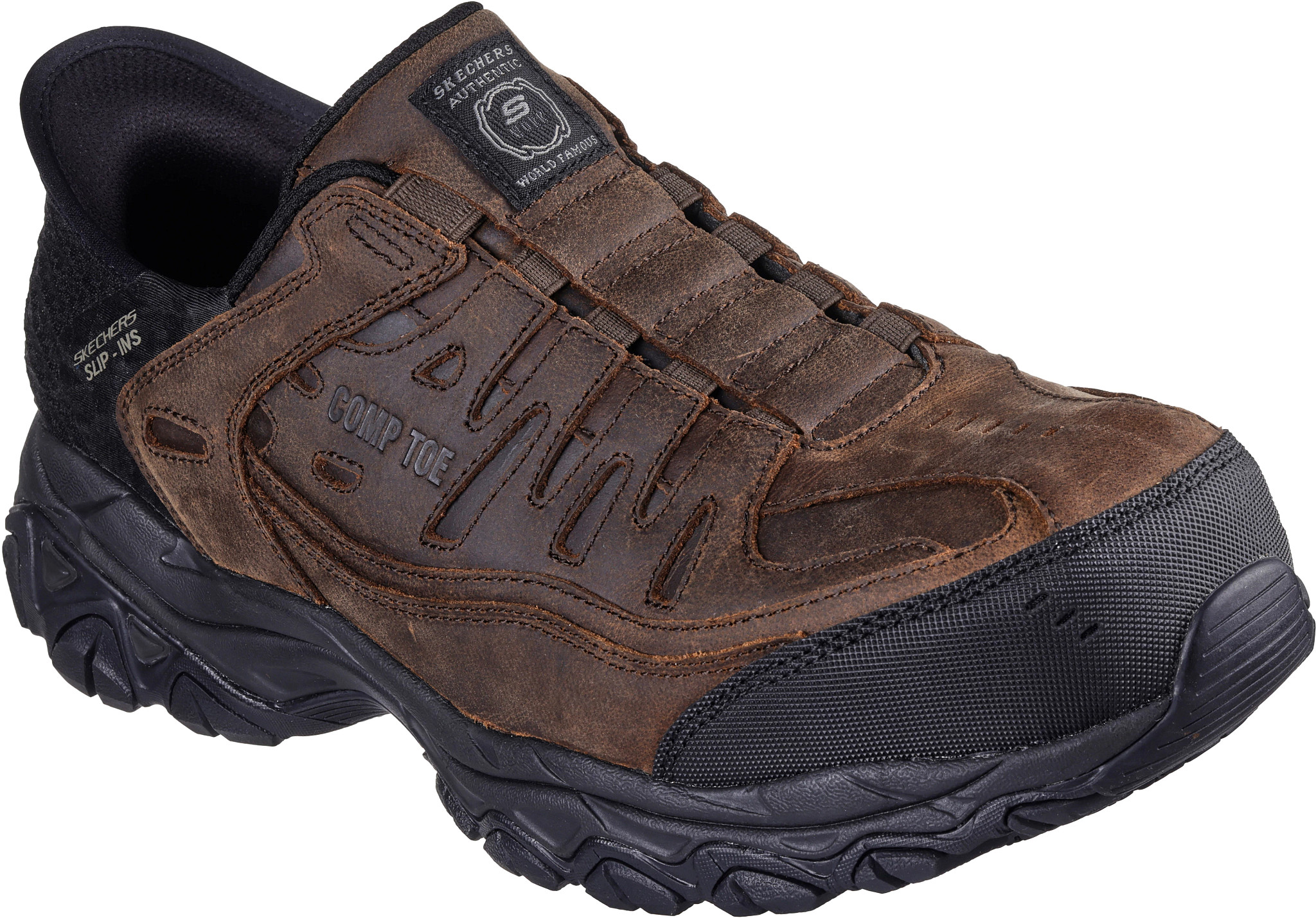 Men's skechers steel toe slip-on shoes best sale