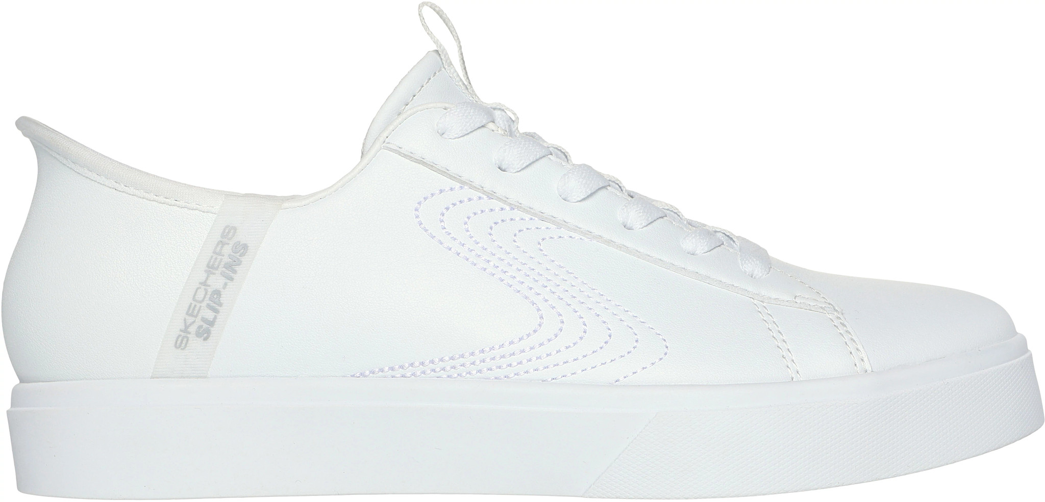 Women's Skechers Slip-Ins Eden Lx Royal Stride shown in White (White)