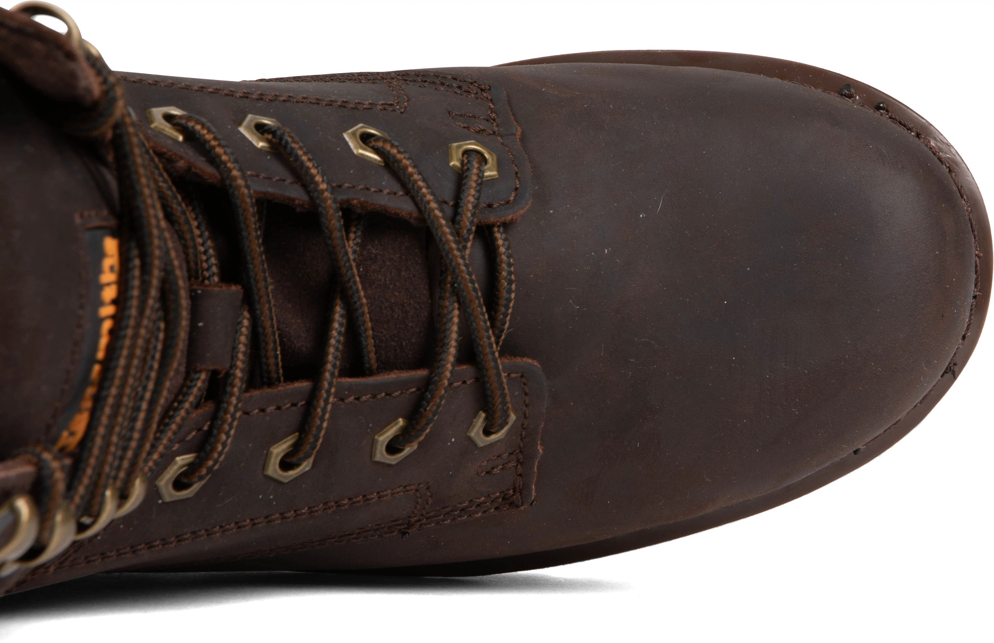 Mens Tan Tansmith Leather Ankle Boots Size 8 Stitch Detailing Lace-Up Tansmith 8 Inch Work Boot | Super Shoes main image 3