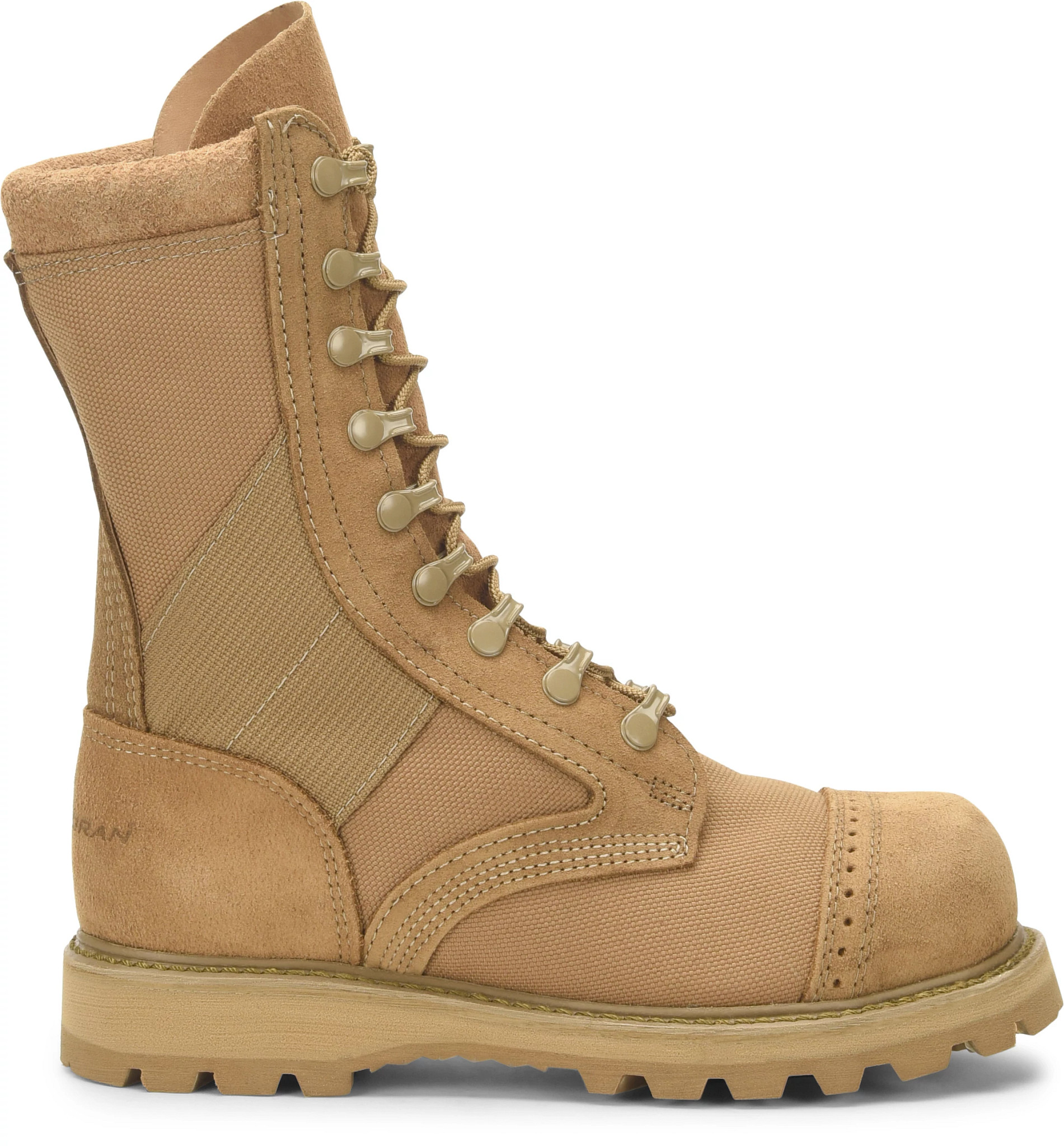 Military coyote brown steel toe boots hotsell