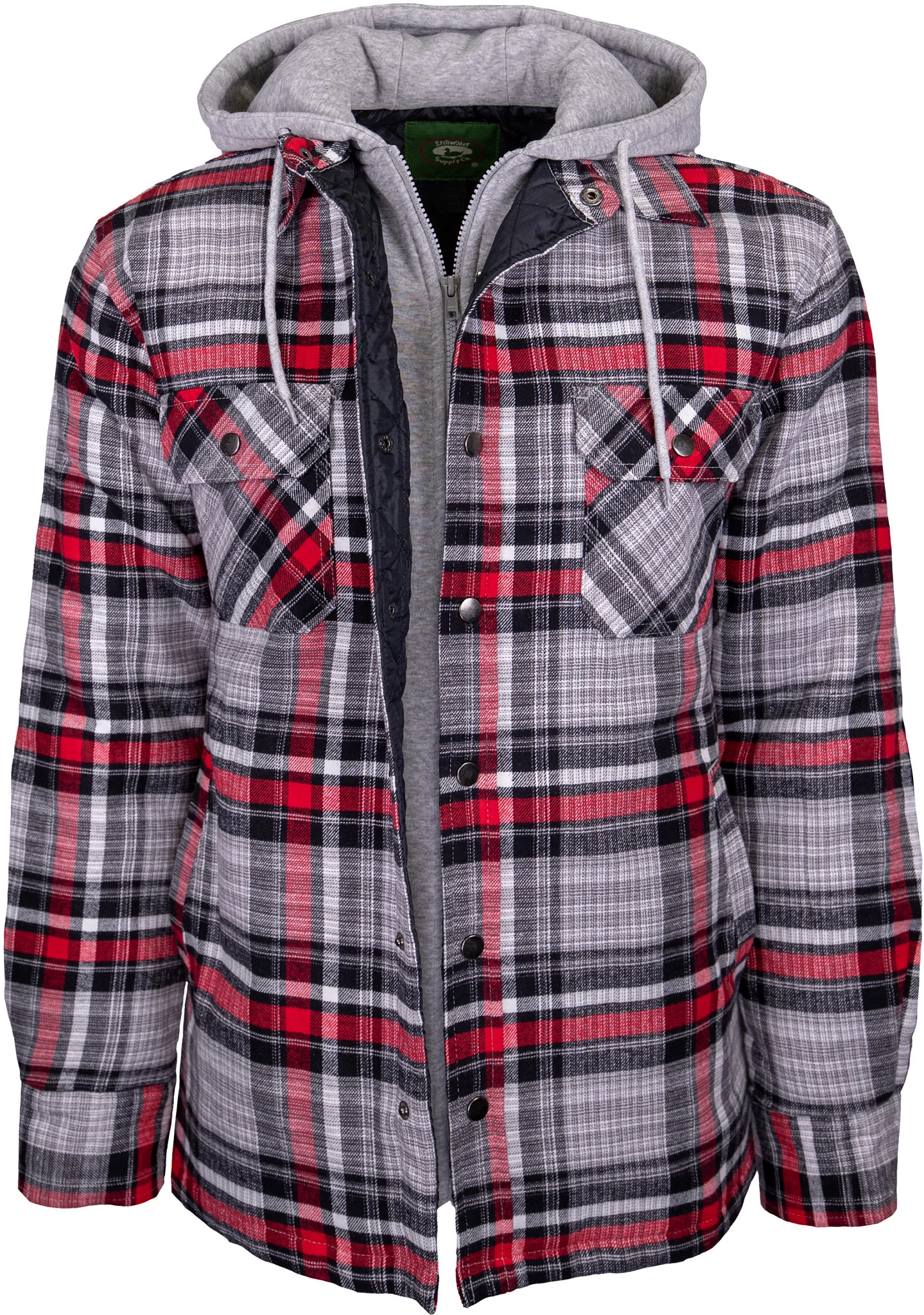 Flannel padded jacket online