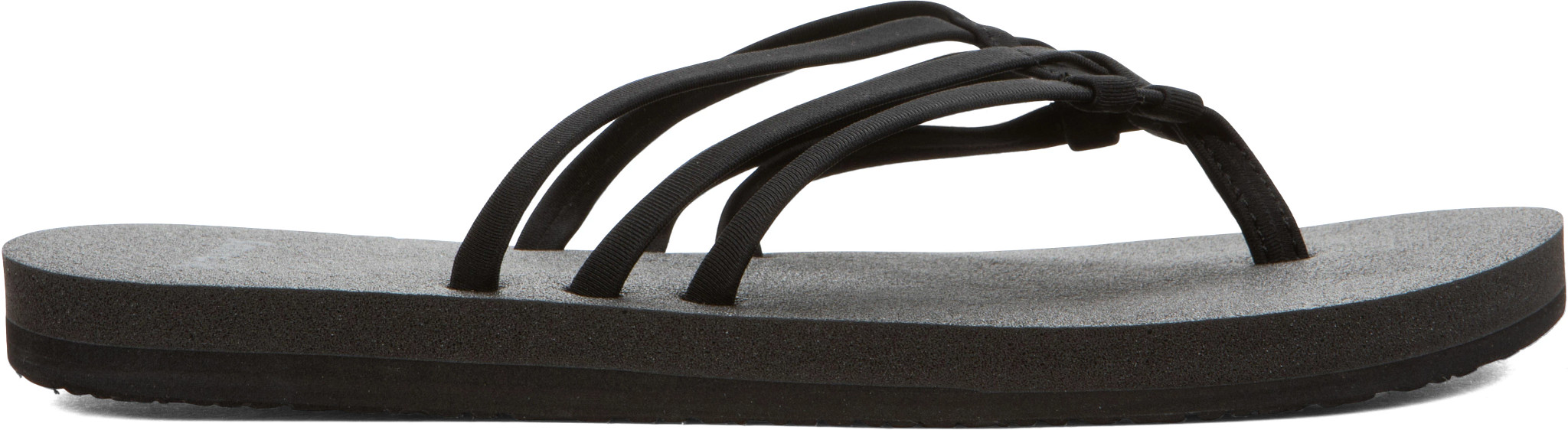 Women's Sanuk Yoga Sandy Ii shown in Black (Black)