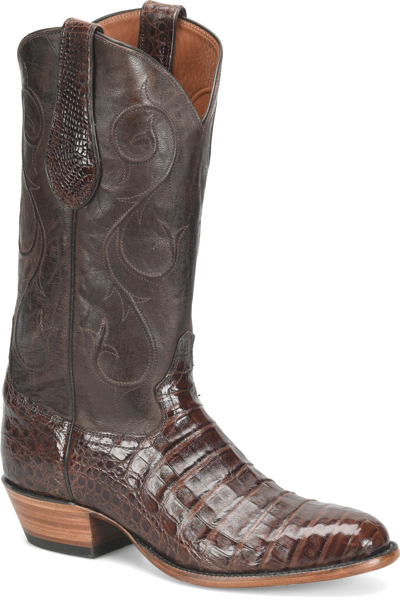Agustin 13" Belly Caiman shown in Chocolate (Brown)