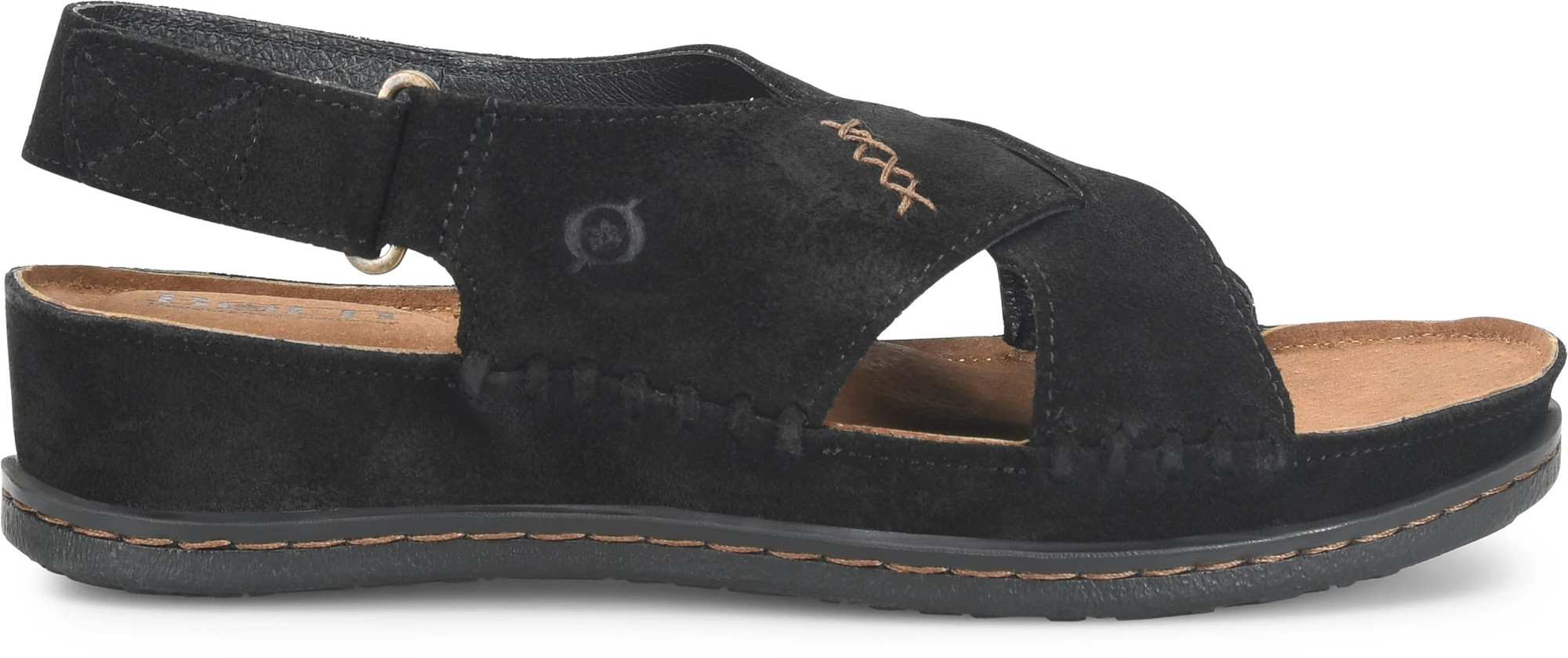 Women's Born Shoes Ebba shown in Black Suede (Black)