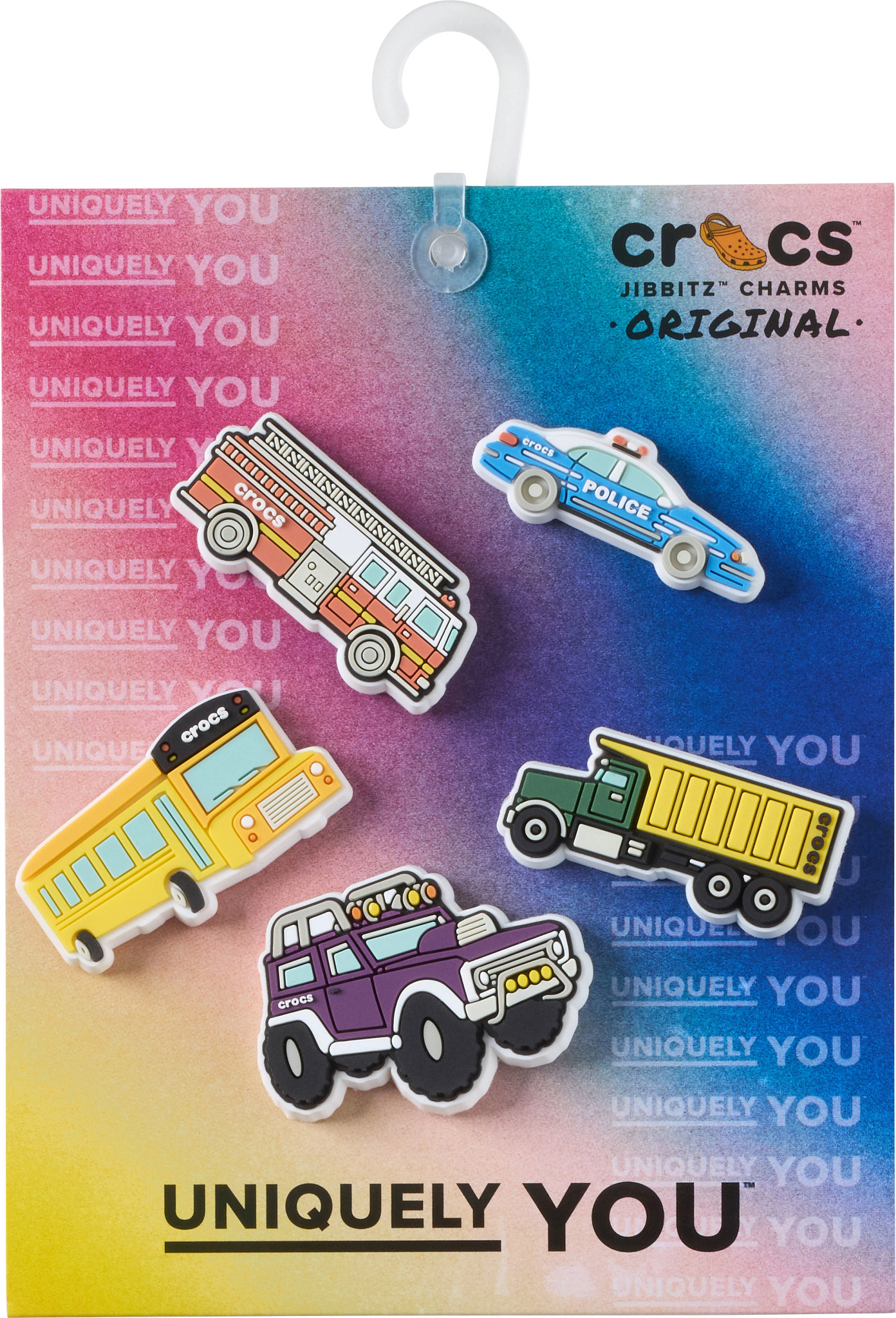 Unisex Crocs Everyday Vehicles 5 Pack Jibbitz shown in Multi (Multicolor)