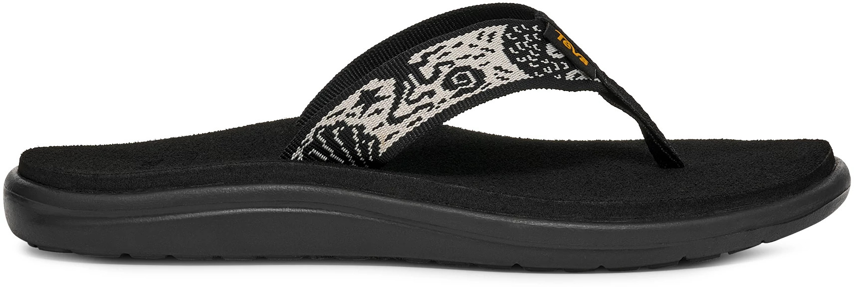 Women's Teva Voya Thong shown in Black/White (Black)