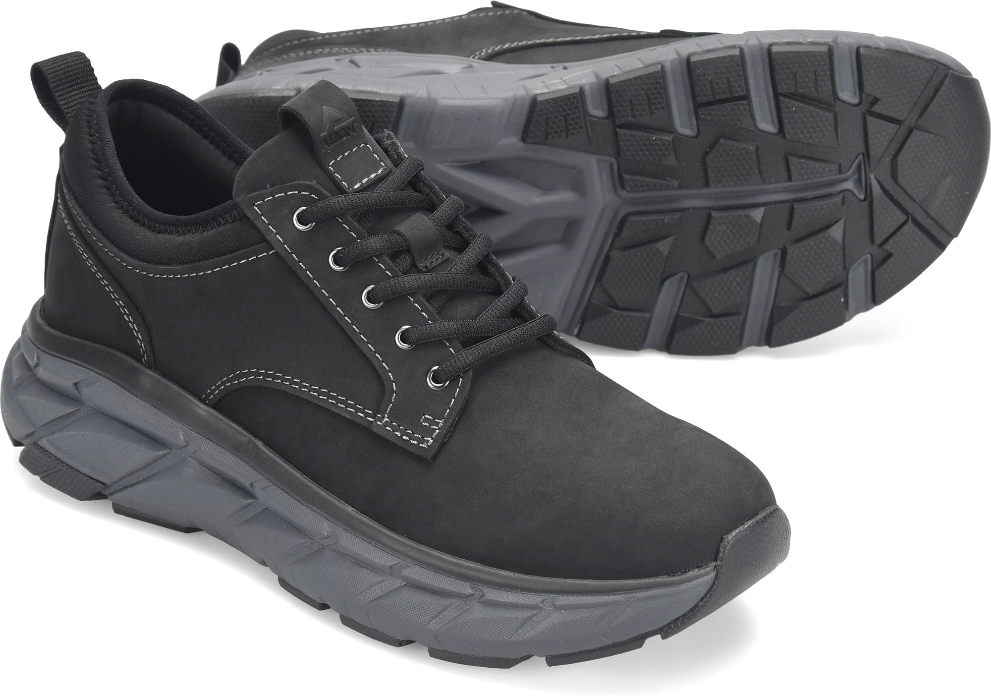 Black work shoes with arch support on sale