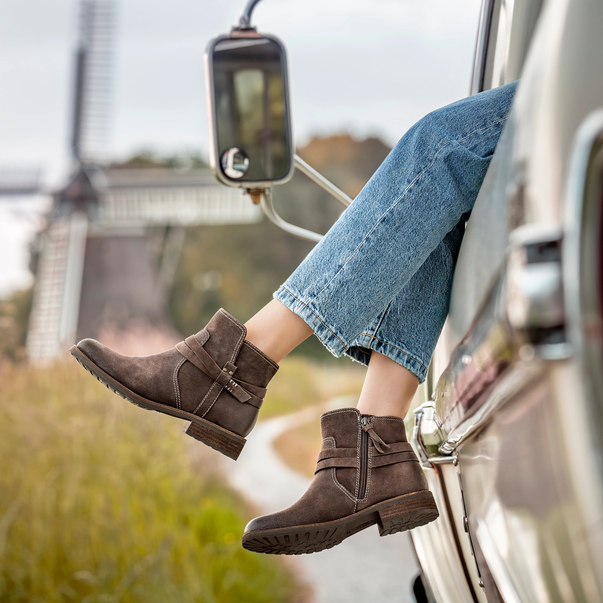 靴 andmary Sophy boa boots BLACK 37 Women's Booties | Sofft Shoe