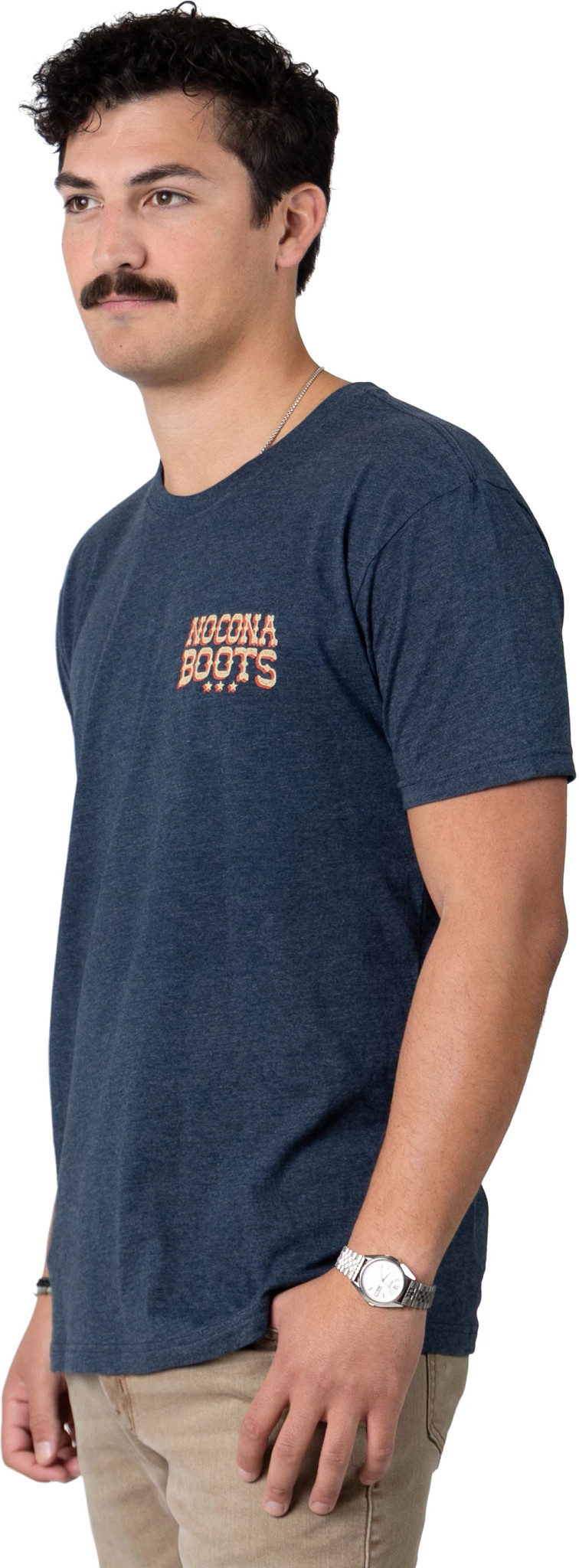 Nocona Boot Rodeo Graphic Tee shown in Blue (Blue)