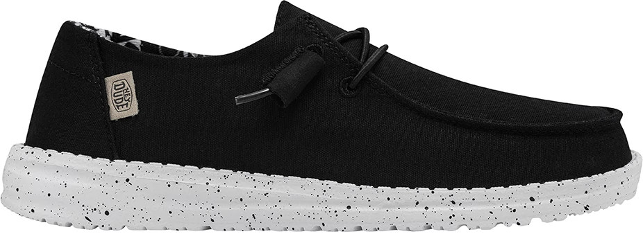 Women's Hey Dude Wendy shown in Black (Black)
