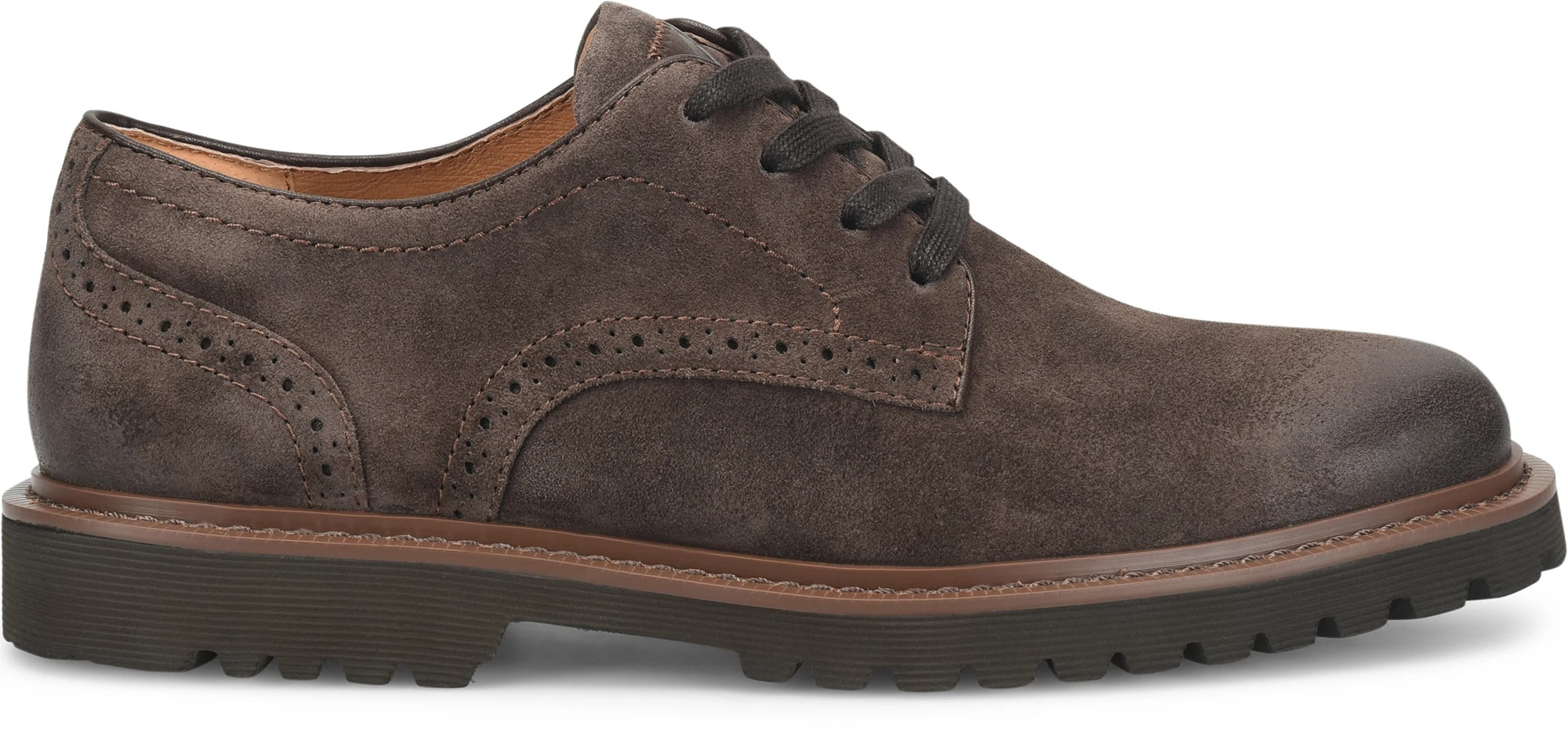 Wescott Leather Oxfords se muestra en la Lince Dark Brown (Caf&eacute;)