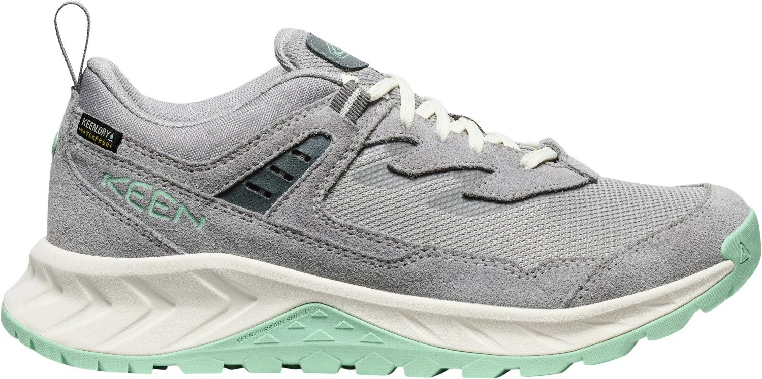 Women's Keen Hightrail Waterproof Trail shown in Alloy/Lichen (Grey)