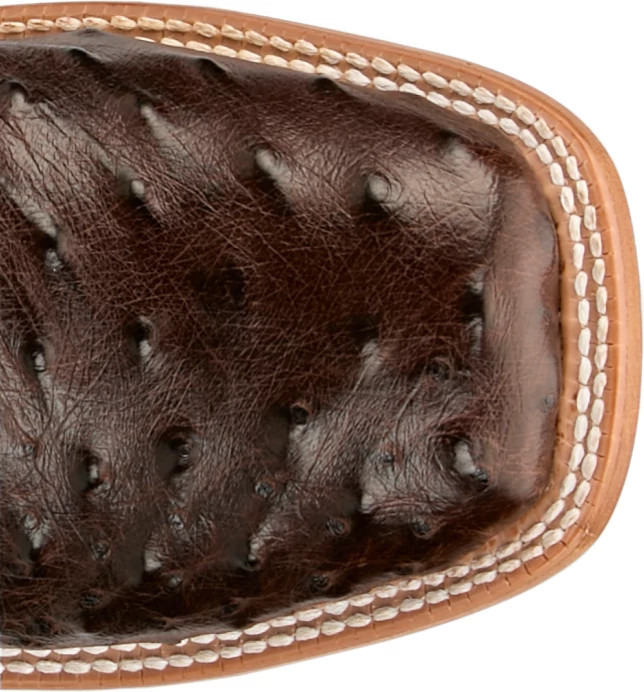 Men's Tony Lama Blaine 11" Ostrich shown on model 