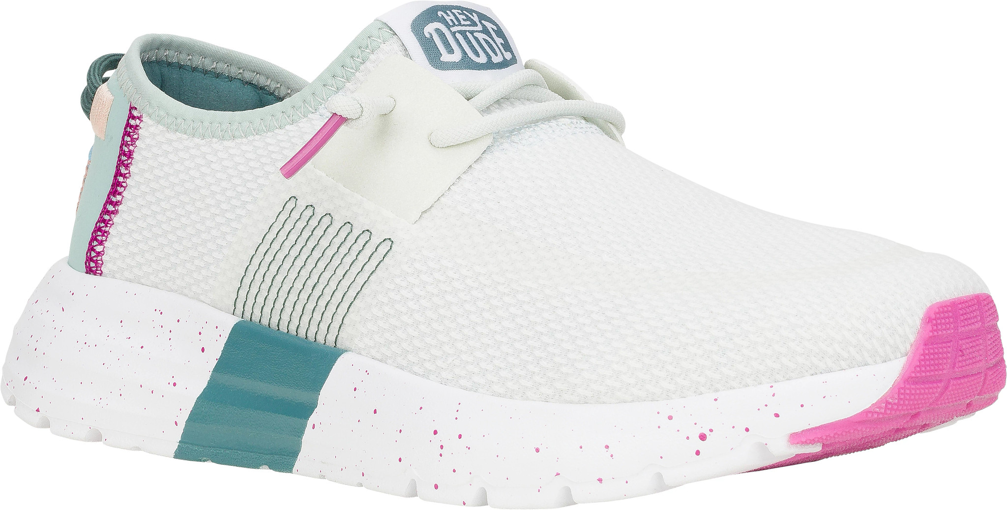 ゆりいろ HEY DUDE WENDY SOX AURORA WHITE WOMEN'S CASUAL SHOE