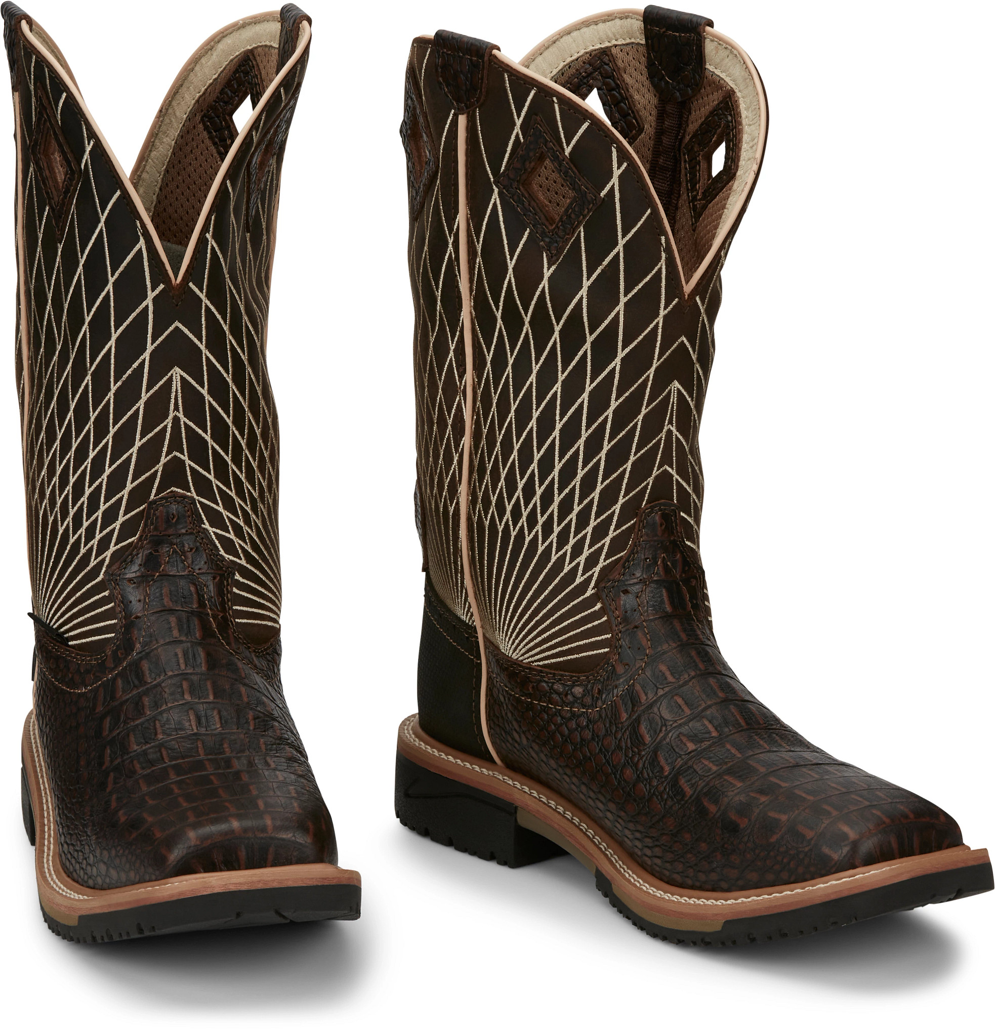 Derrickman 12 Comp Toe Justin Boots