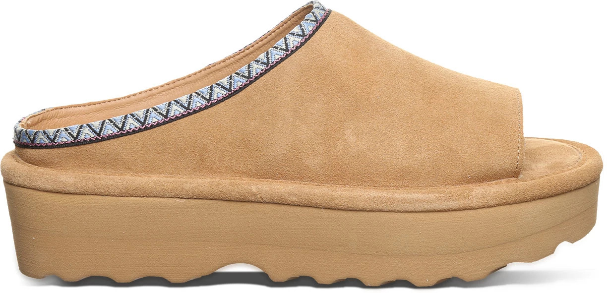 Women's Bearpaw Navigate Slide shown in Iced Coffee (Tan)