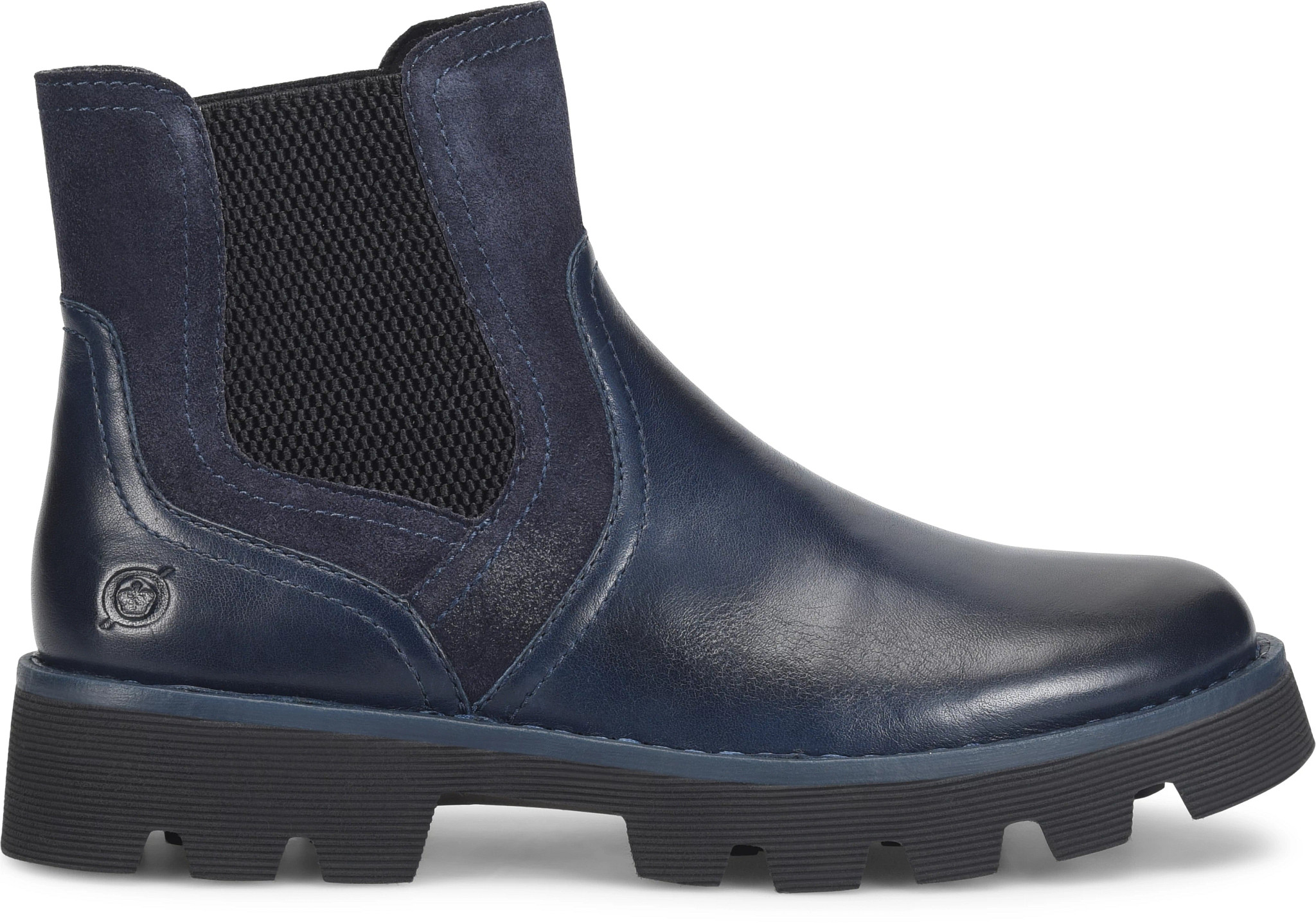 Women's Born Shoes Skyway shown in Navy Combo (Blue)