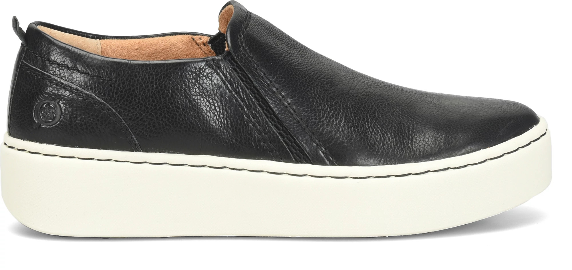 Women's Born Shoes Mira Slip On shown in Black (Black)