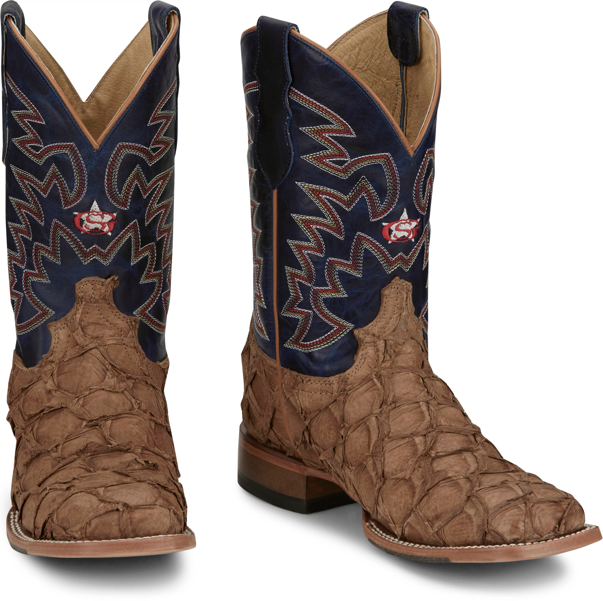 Justin exotic shop square toe boots