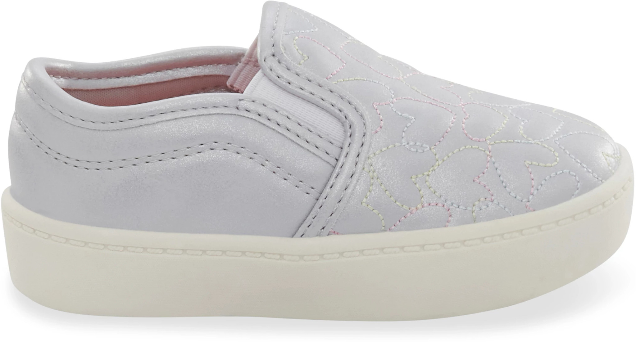 Toddler Girl's Carters Nettie shown in Silver (Grey)