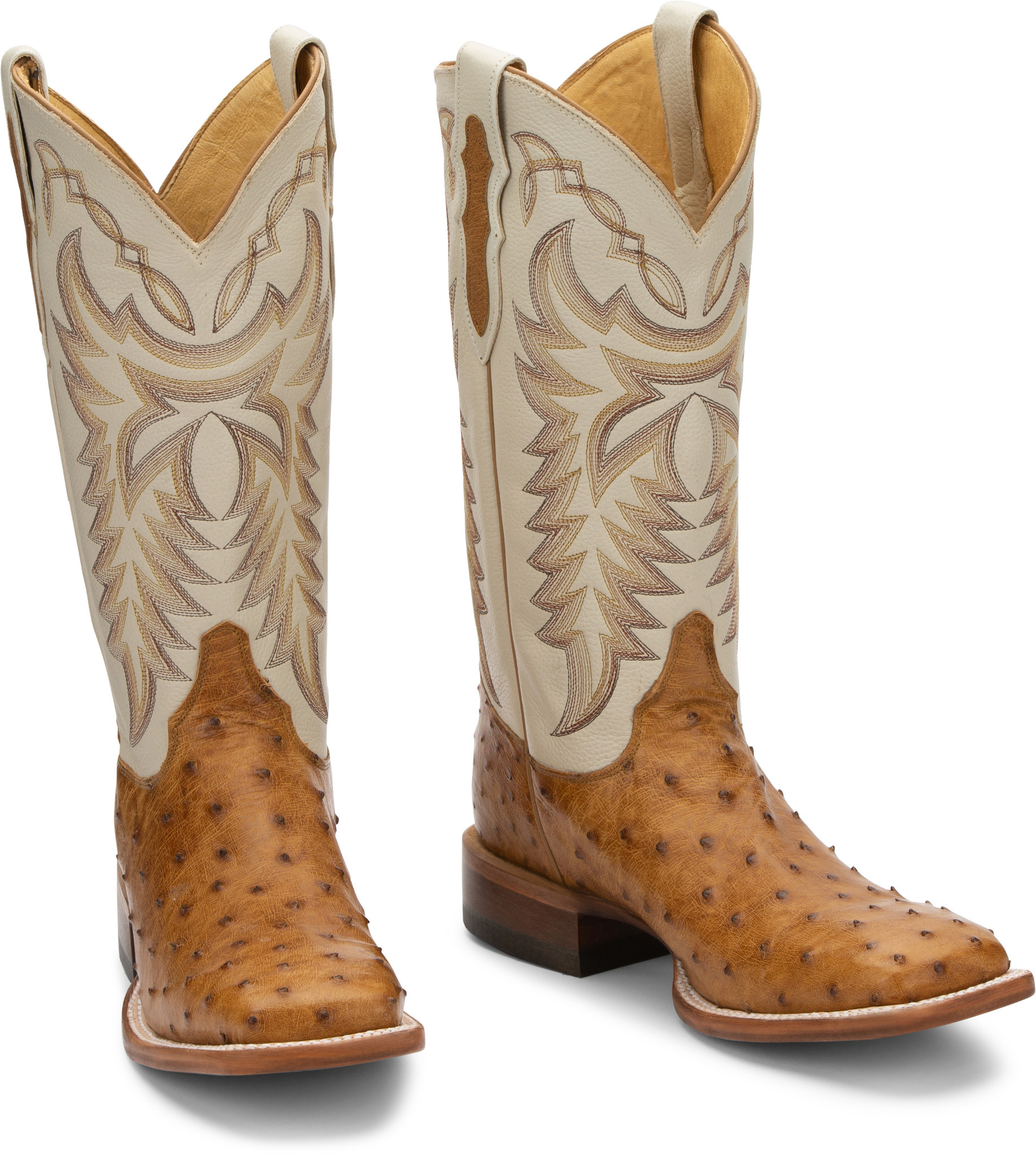 Justin full quill ostrich boots store square toe