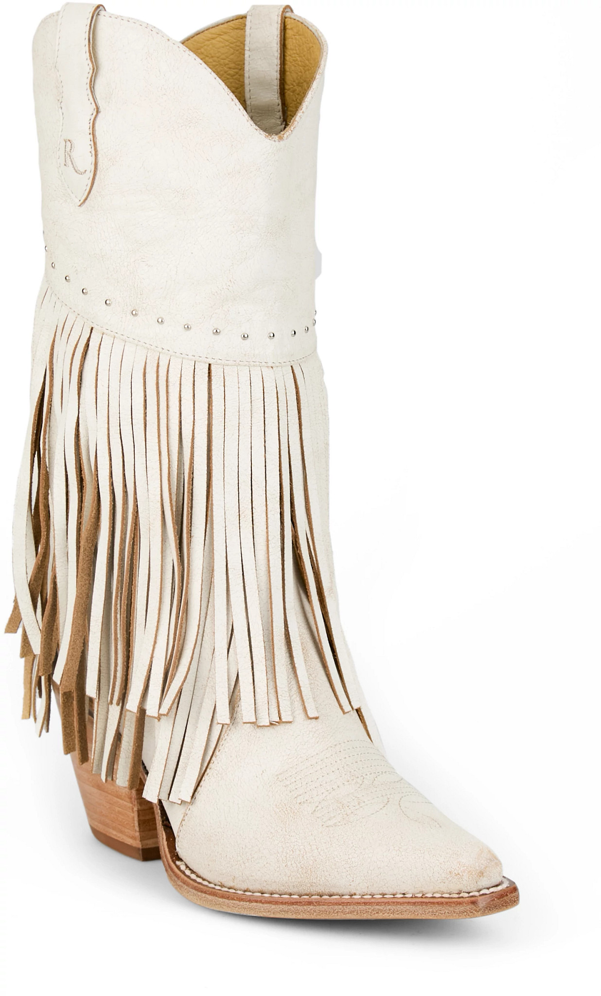 Nell 12" Western shown in Vintage Ivory (White)