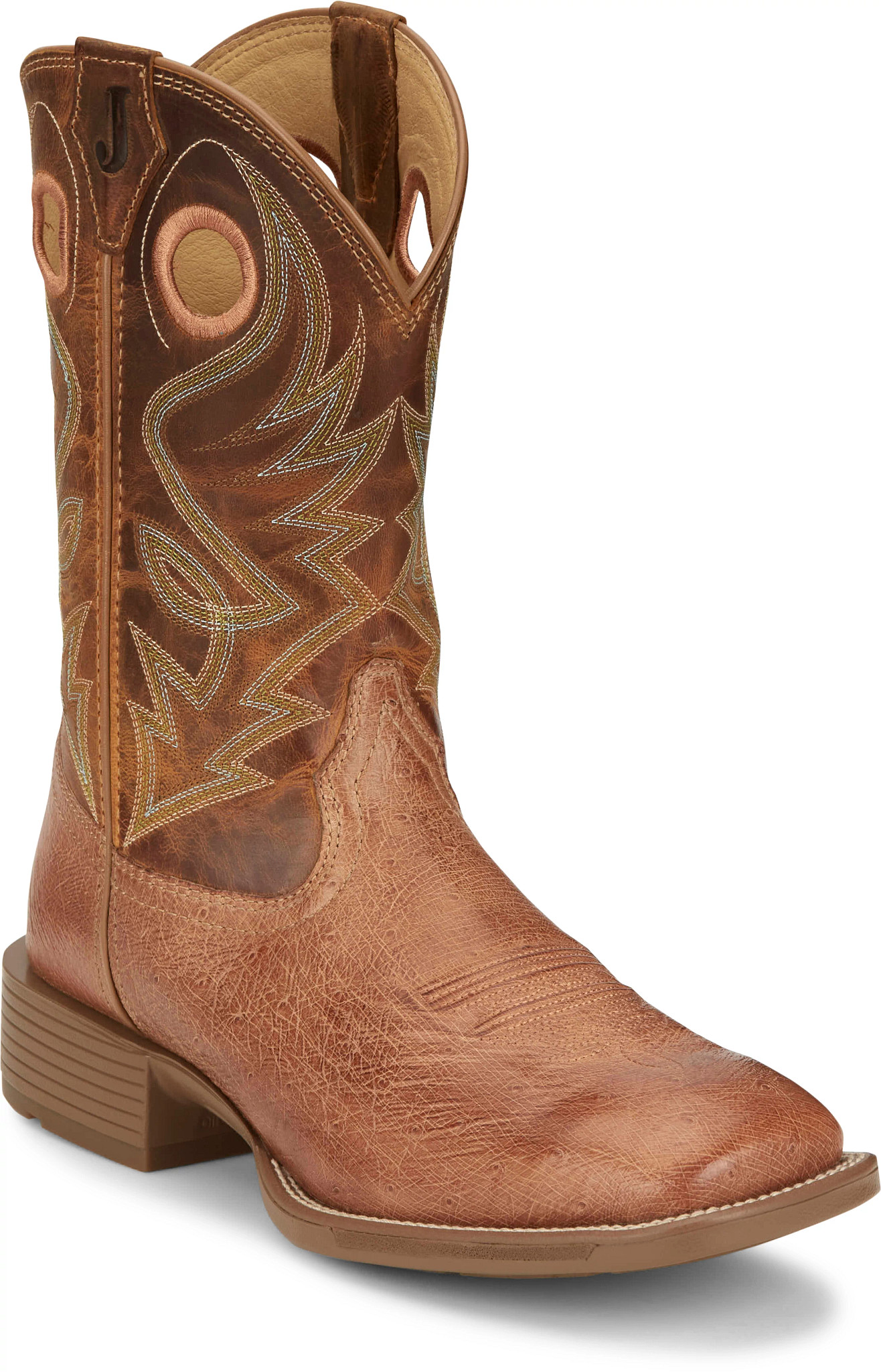 Roswell 11" Smooth Ostrich shown in Cognac (Brown)