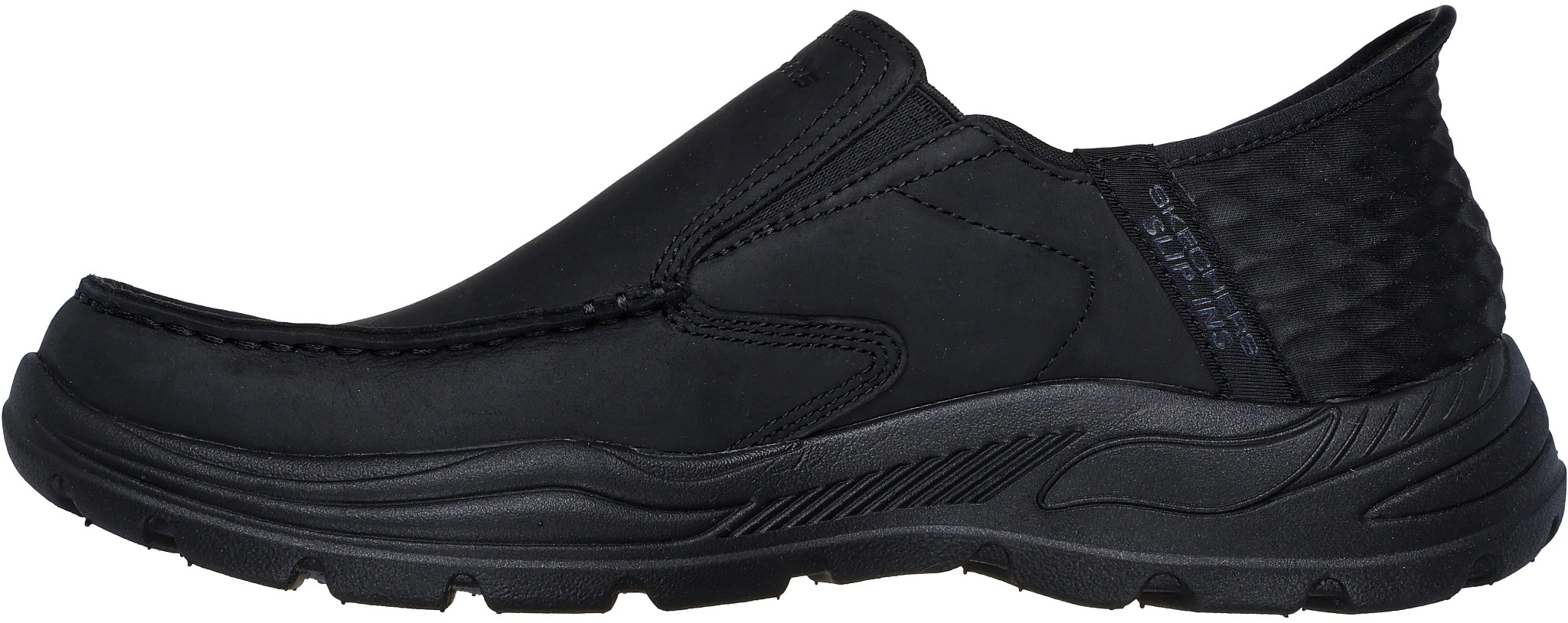 Skechers Men's Slip-ins: Arch Fit Motley - Milo Sneaker | Size 15.0 Extra Wide | Black | Leather/Textile