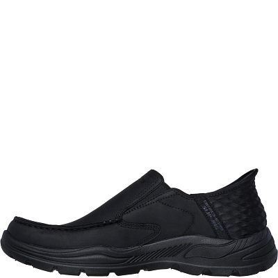 Skechers Men's Slip-ins: Arch Fit Motley - Milo Sneaker | Size 15.0 Extra Wide | Black | Leather/Textile Skechers Men's Slip-ins: Arch Fit Motley - Milo Sneaker | Size 15.0 Extra Wide | Black | Leather/Textile