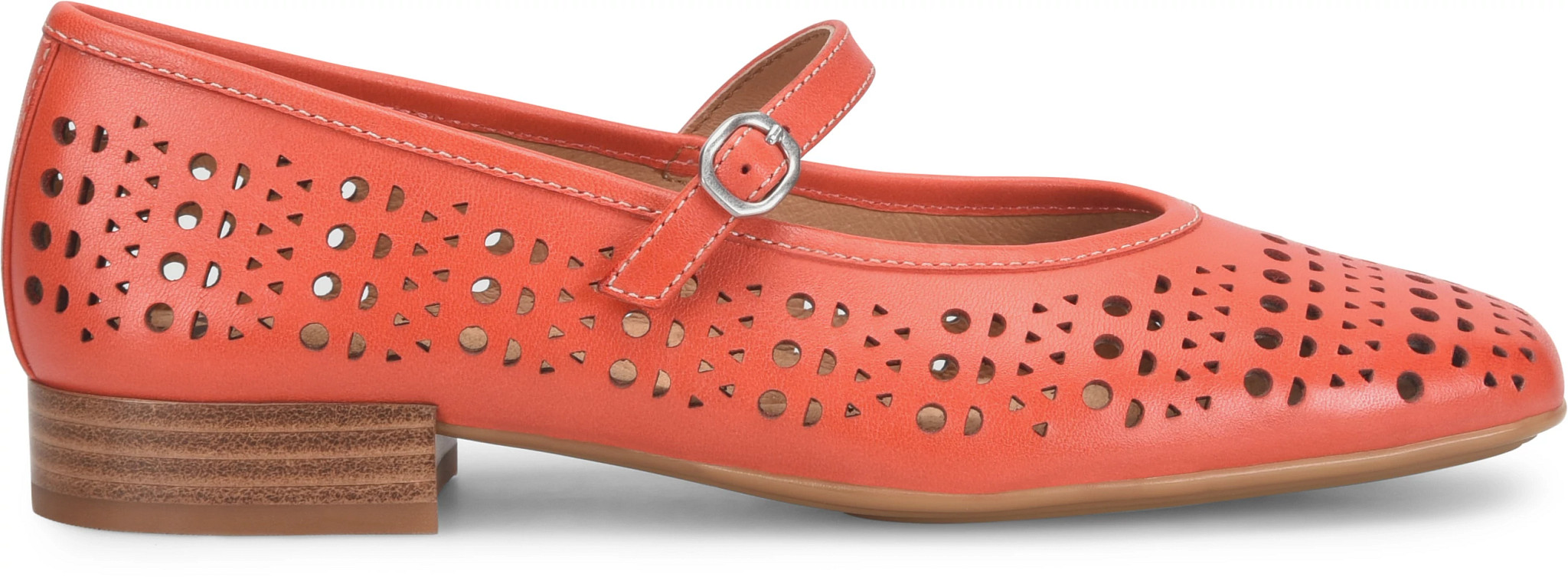 Ellie shown in Red Coral (Red)