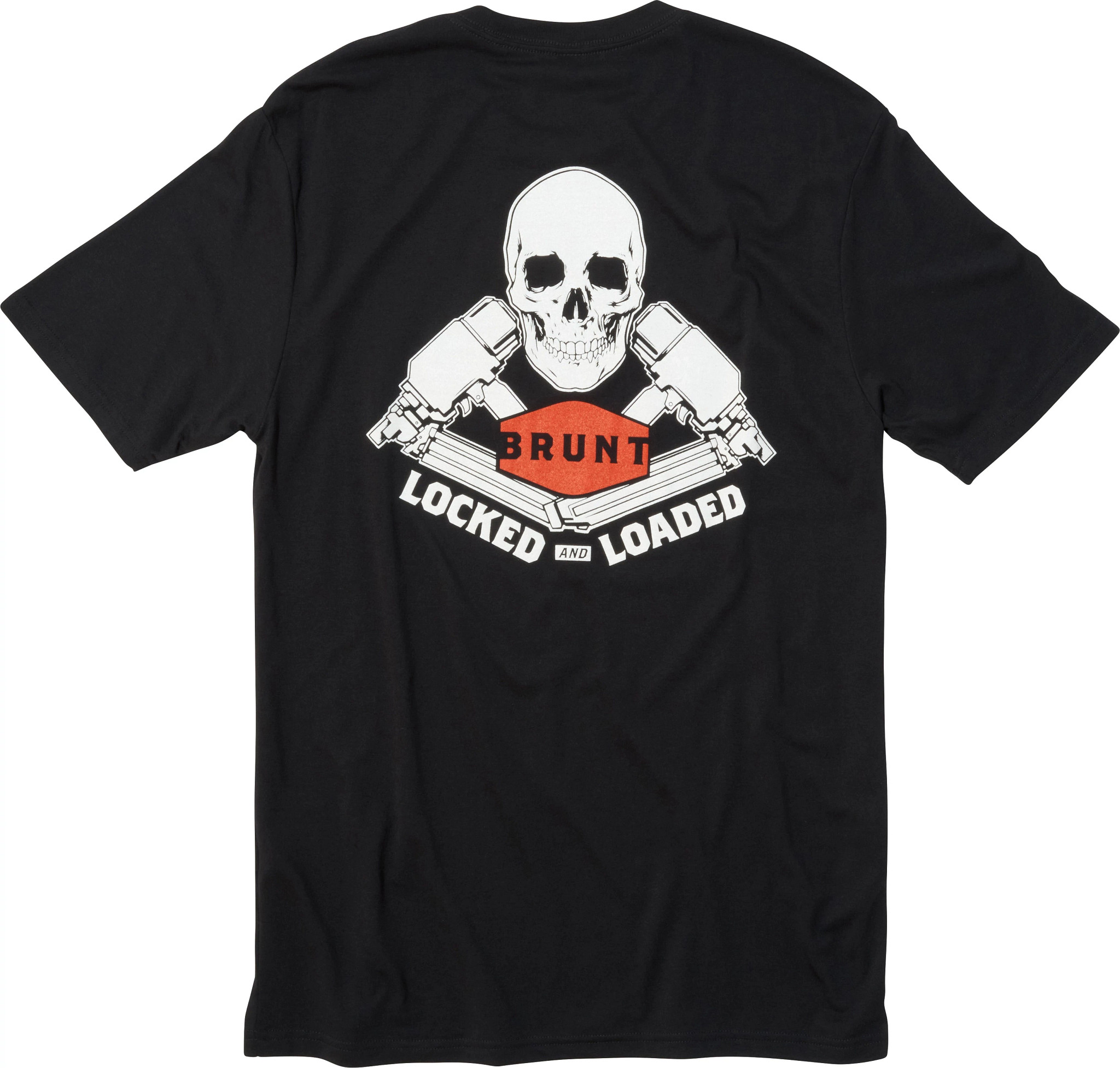 Men's Brunt Workwear Locked & Loaded Short Sleeve T-Shirt shown in Black (Black)