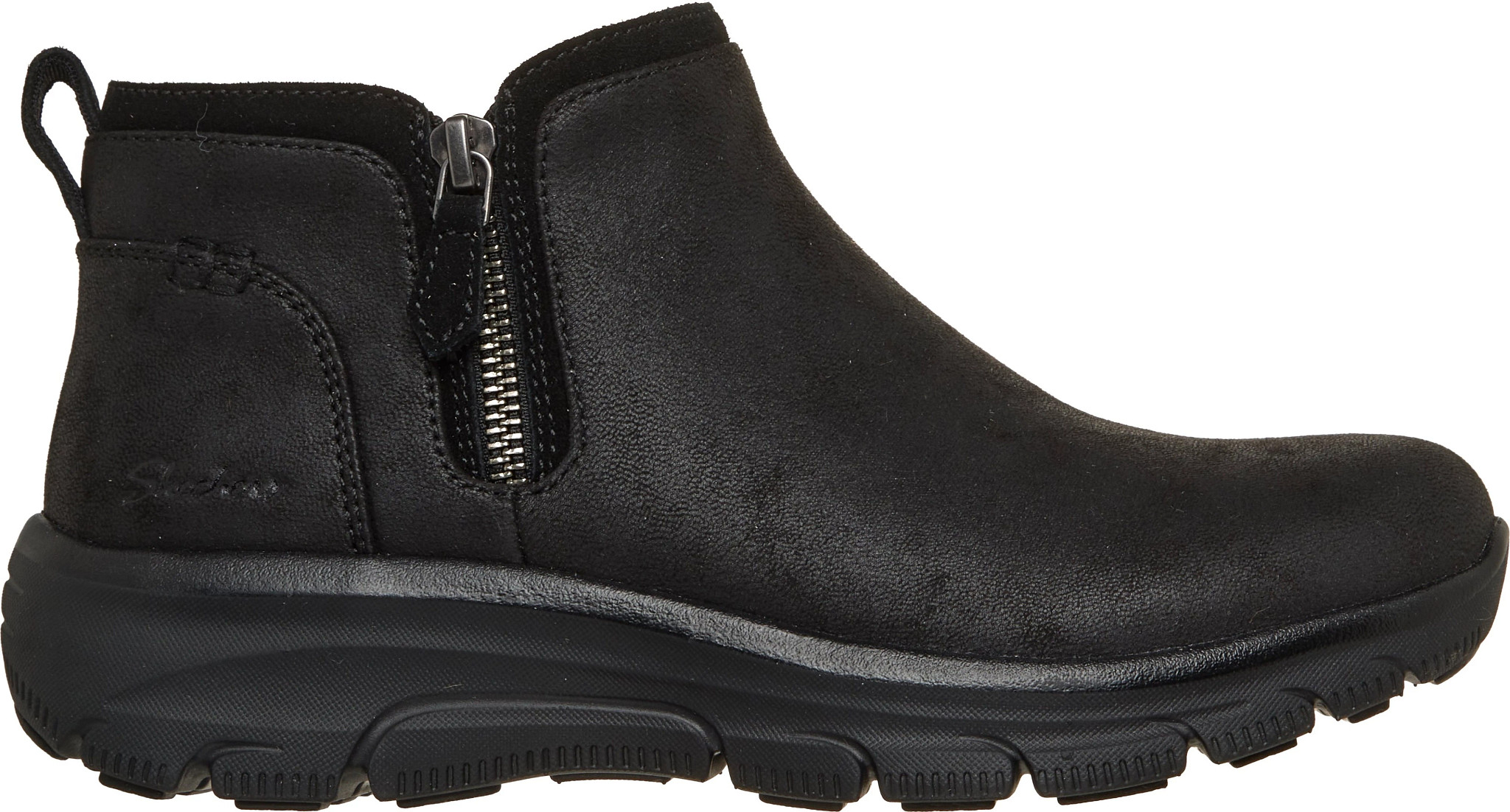 Women's Skechers Easy Going Fall View Boot shown in Black (Black)