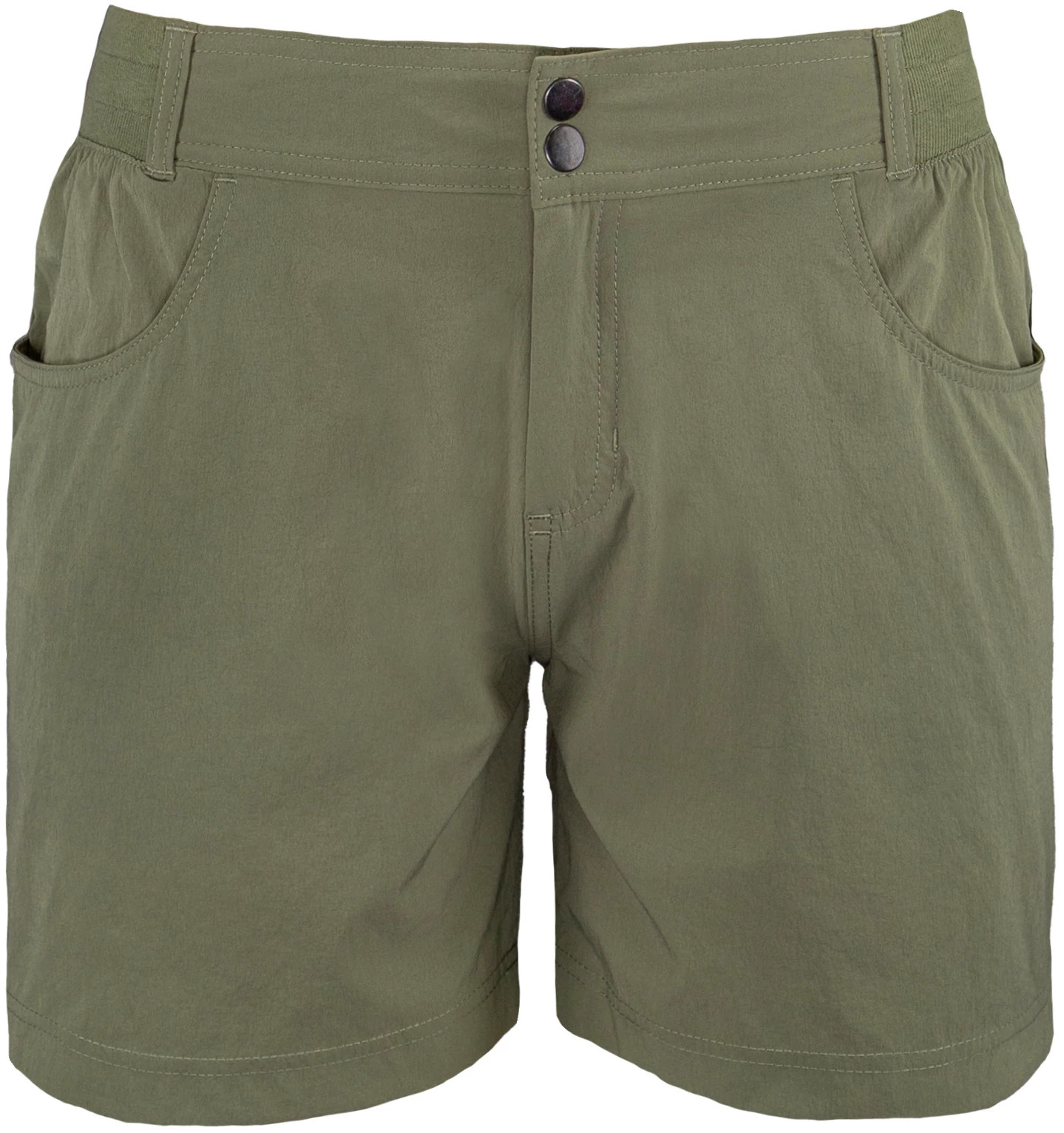 Women's Stillwater Lucia 5 Inch Shorts shown in Fern (Green)