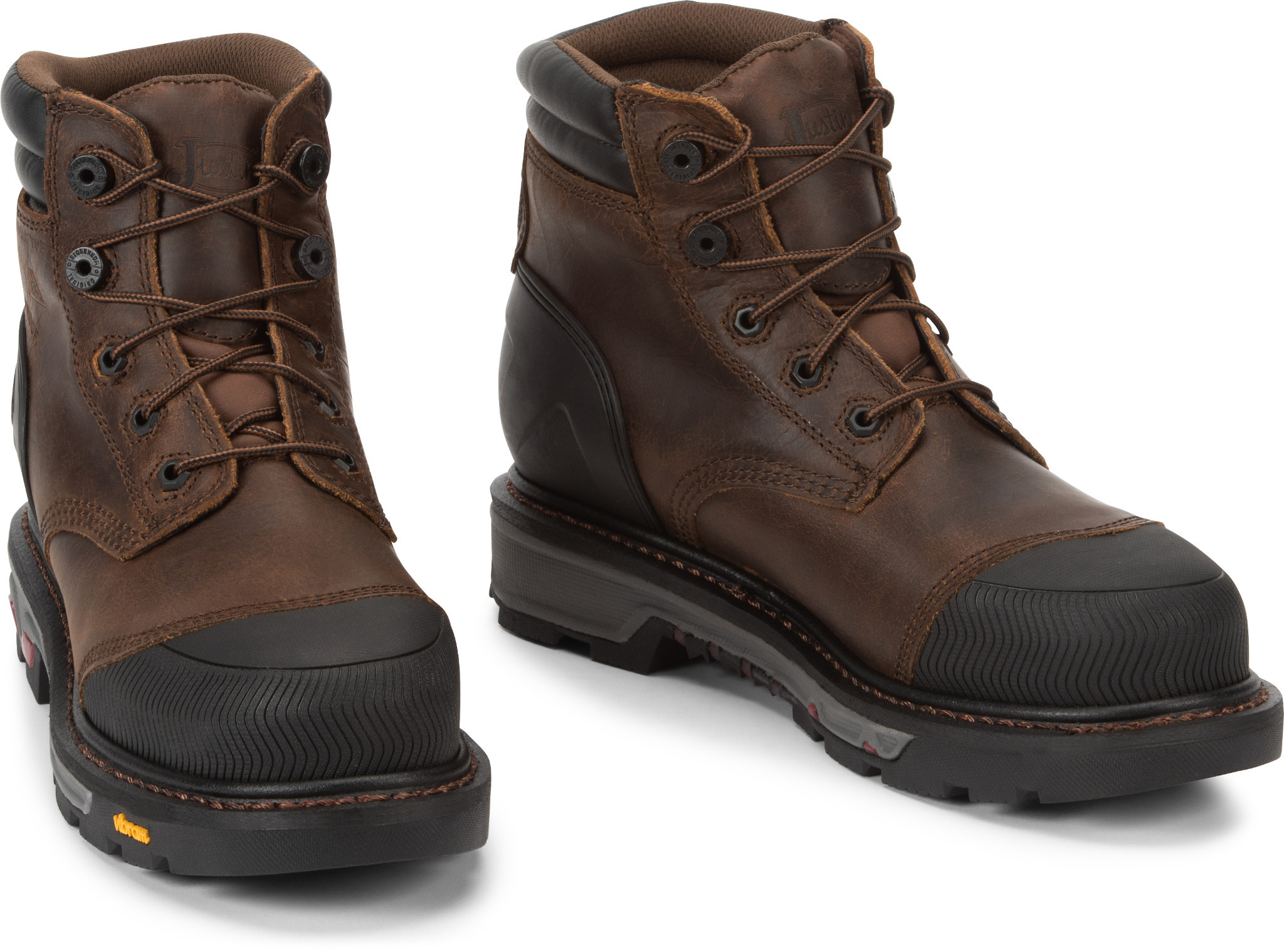 Justin lace up steel toe best sale