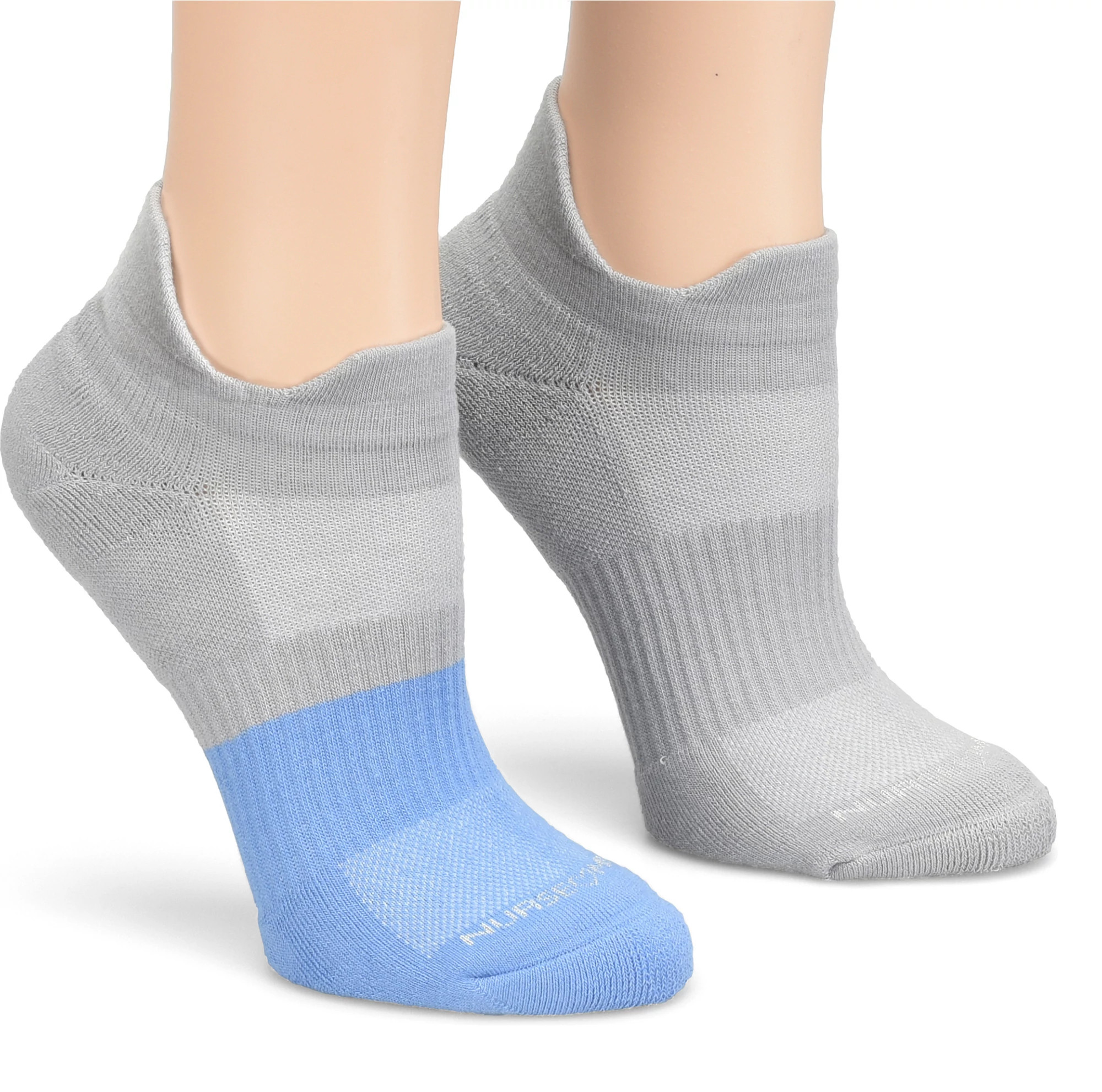 Active Stride Anklets se muestra en la Grey/Ceil Blue (Gris)