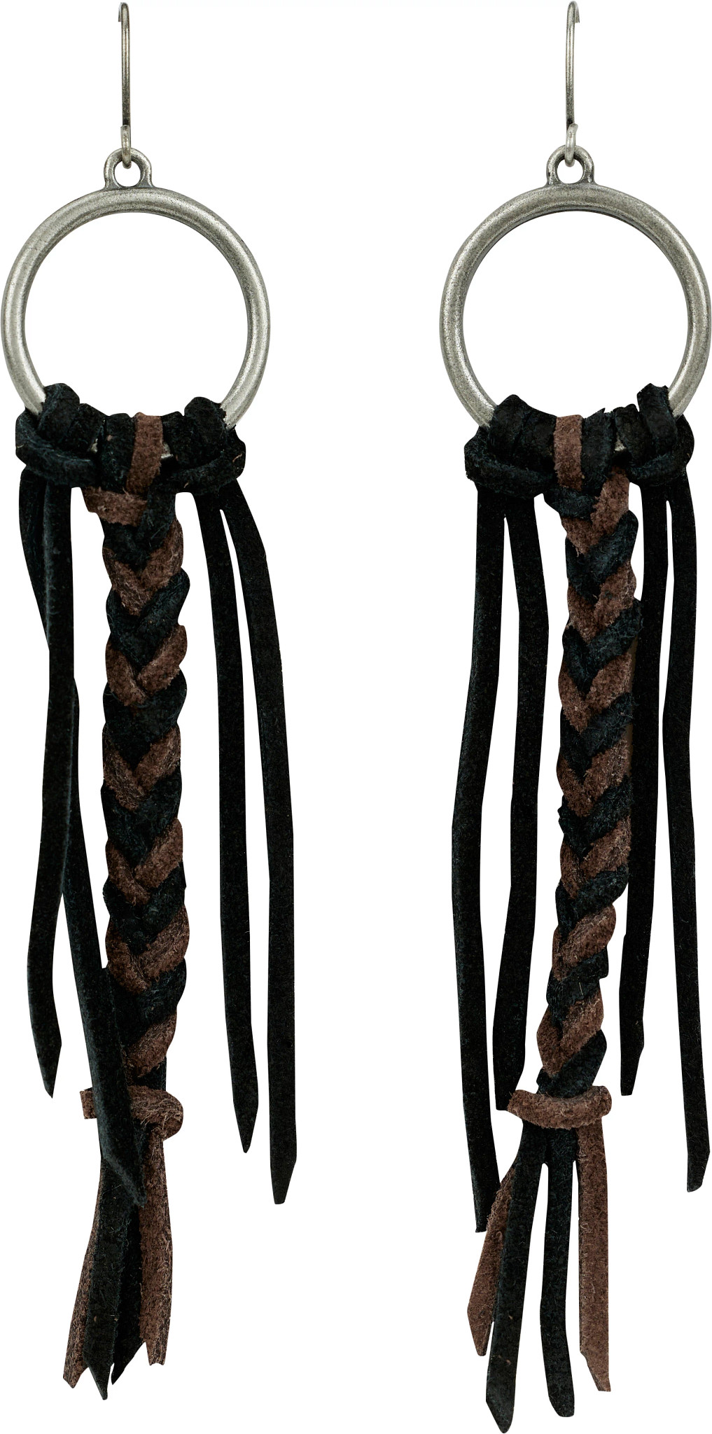 Justin Women's Genuine Suede Earrings se muestra en la Brown (Caf&eacute;)