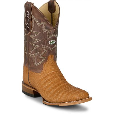 dress cowboy boots for men Chenyee Cowboy Boots for Men Square Toe Western Slip On Ankle Chelsea Booties Block Heel Casual Dress Shoes, Men's, Size: 12, Brown