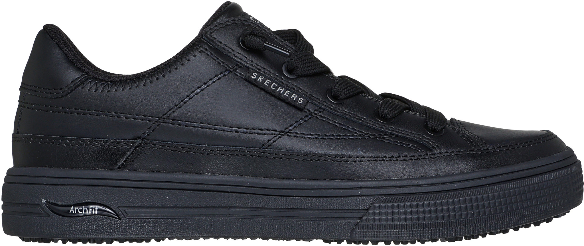 Women's Skechers Work Arch Fit Arcade shown in Black (Black)