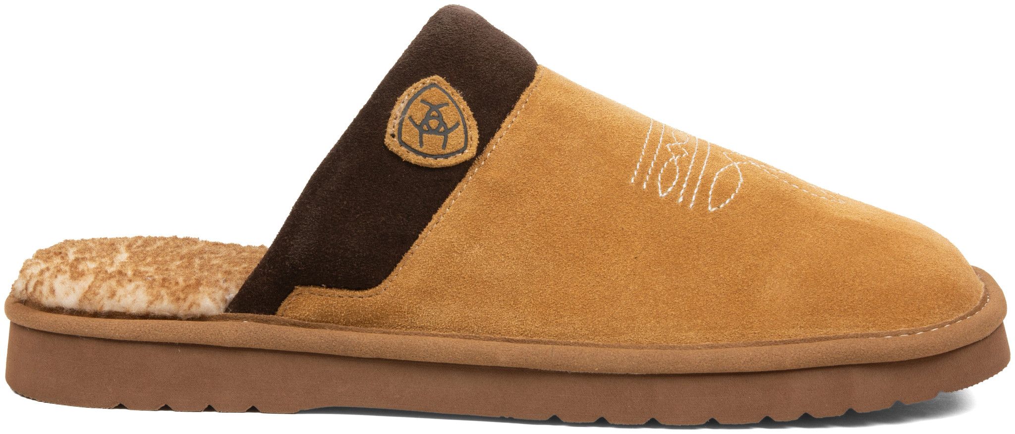 Men's Ariat Silversmith Slipper shown in Chestnut (Tan)
