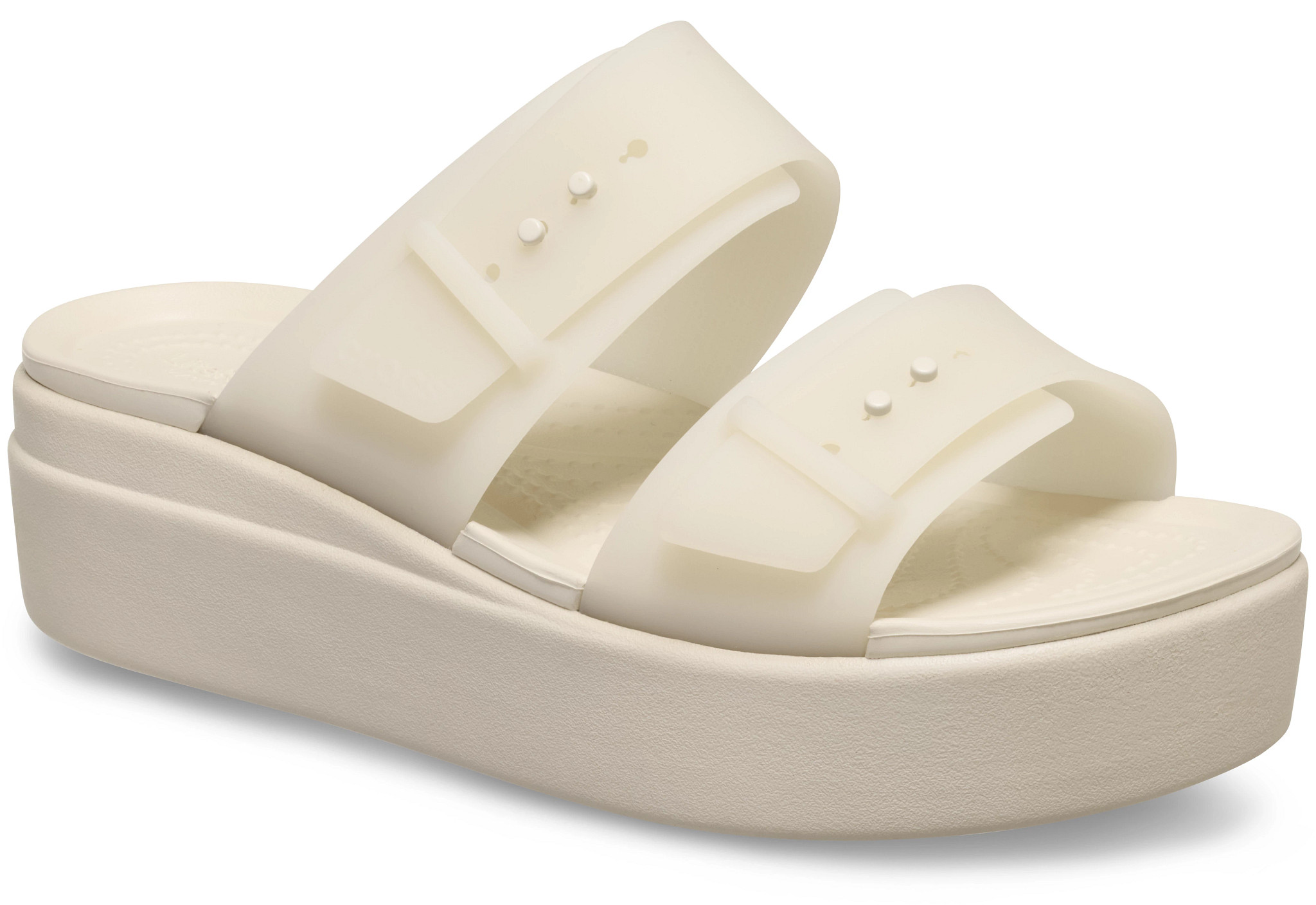 【CROCS】★サンダル★ Brooklyn Buckle Frosted Low Wedge Women's Crocs Brooklyn Buckle Frosted Low Wedge Slide