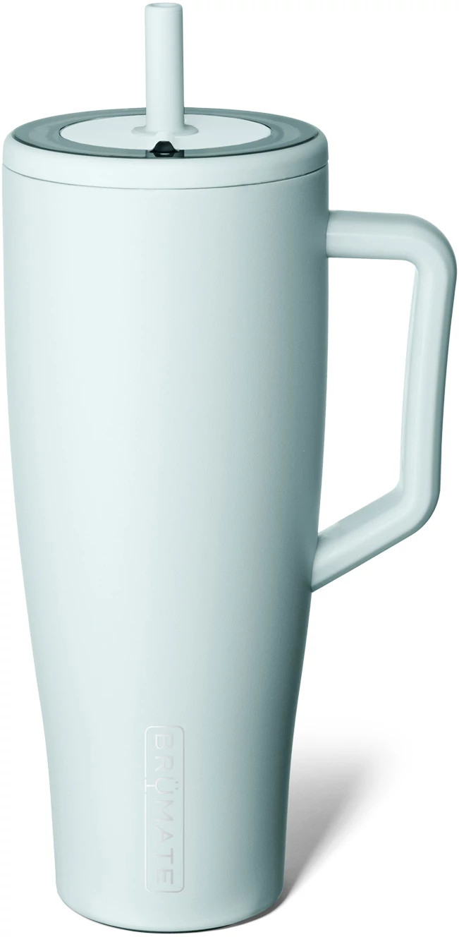 Brumate Era 40oz Straw Tumbler shown in Agave (Blue)