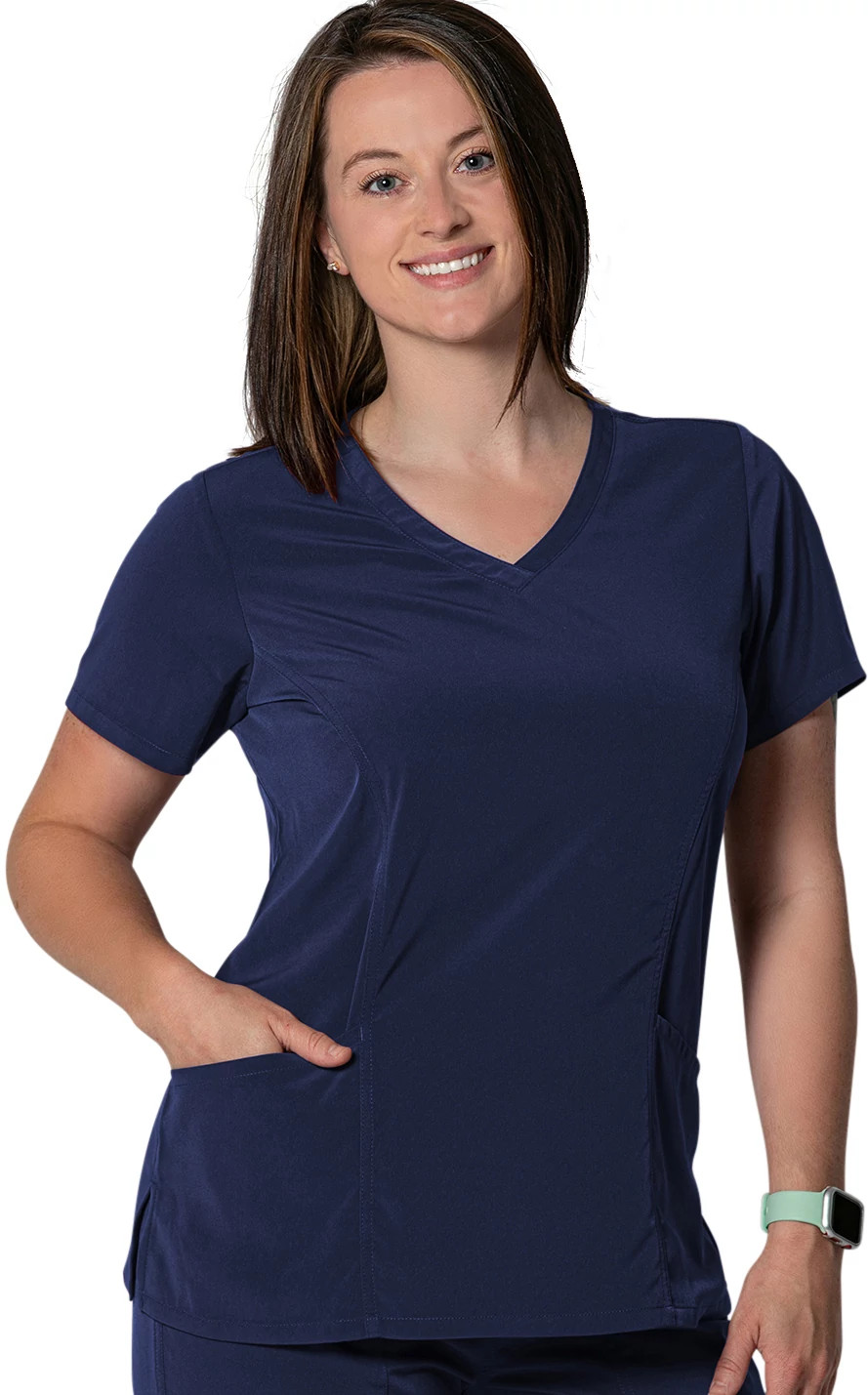 Women's Willow Brook Zoe V Neck shown in Navy (Blue)