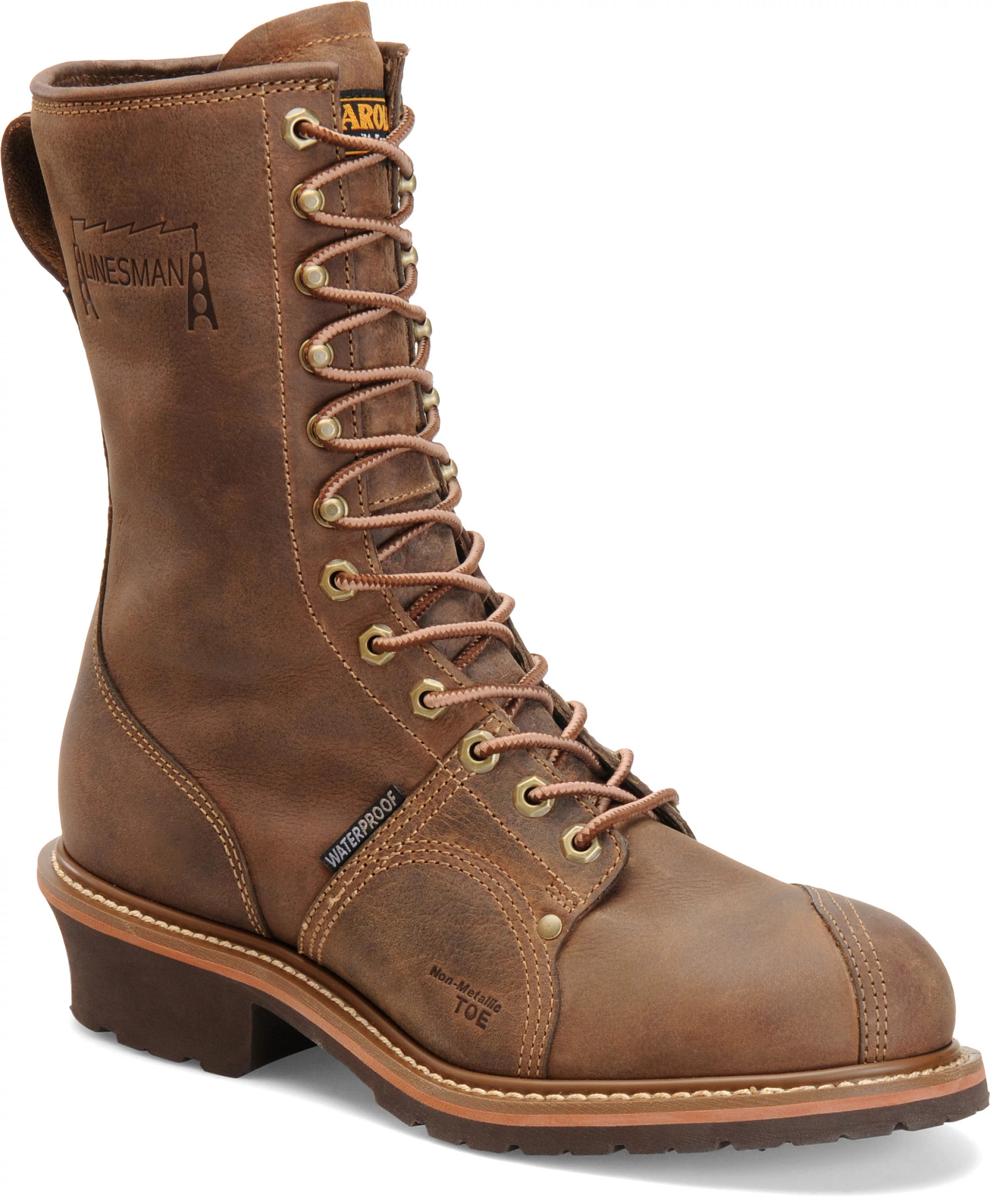 Pull on shop lineman boots