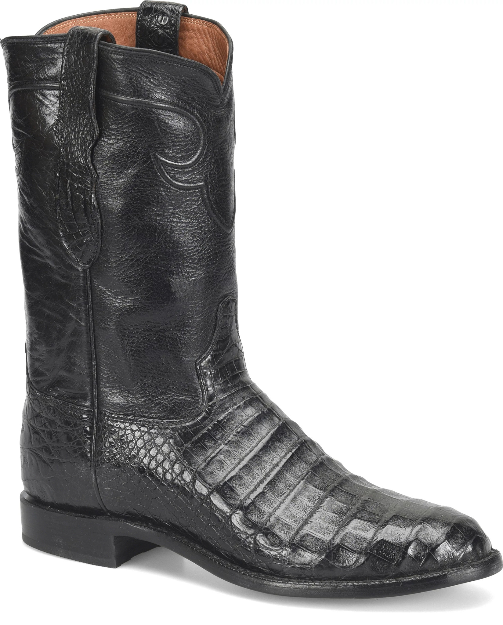 Lautaro 11"  Belly Caiman shown in Obsidian (Black)