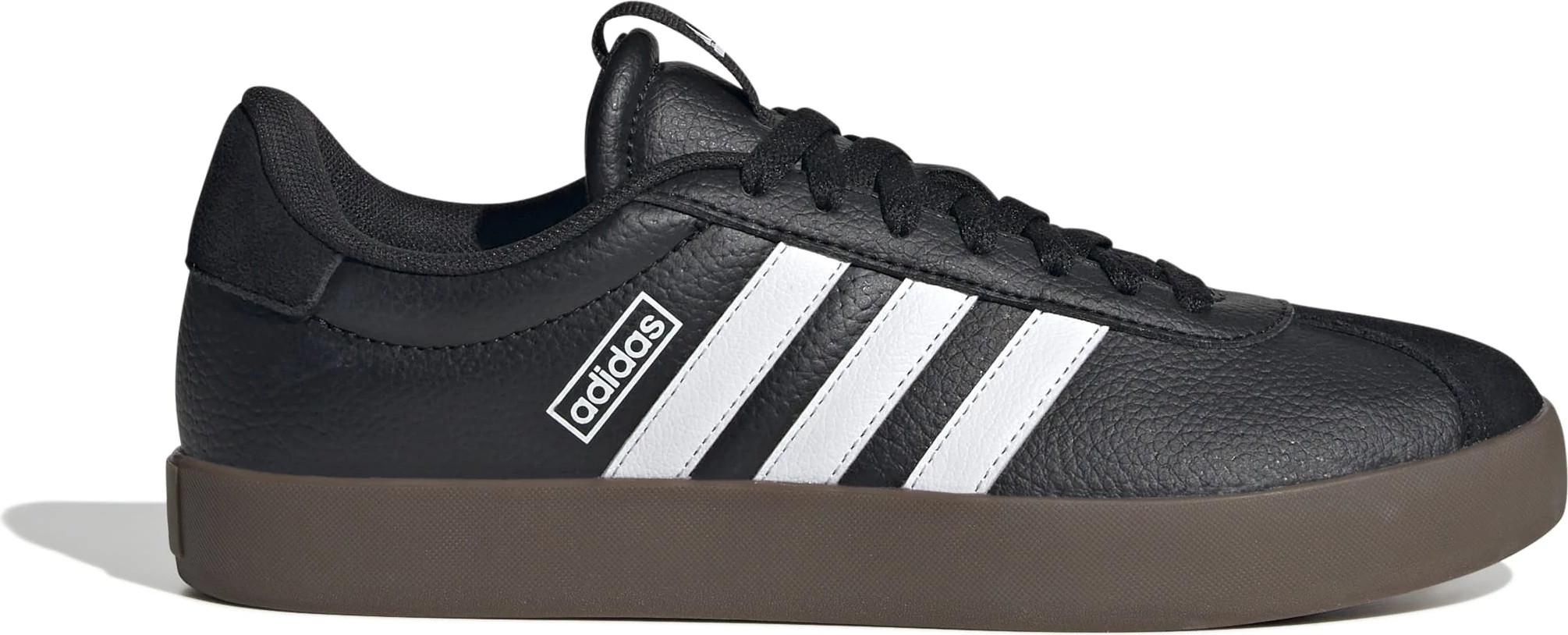 Women's Adidas Vl Court 3.0 shown in Black/White (Black)