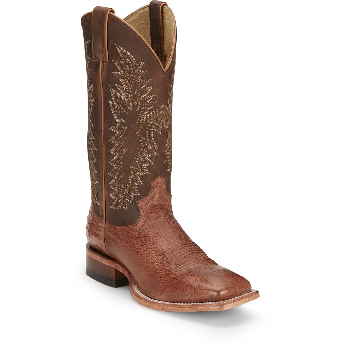 Breck 13” Smooth Ostrich Western Boot | Justin Boots