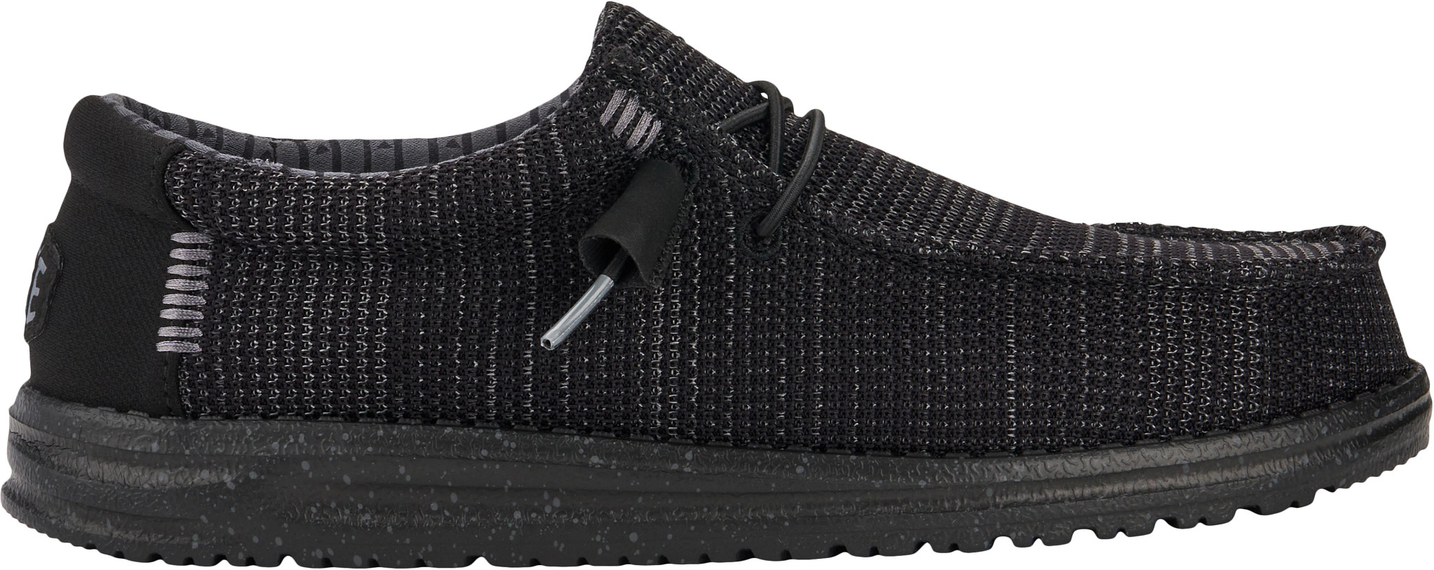 Men's Hey Dude Wally Stretch Sox shown in Black (Black)